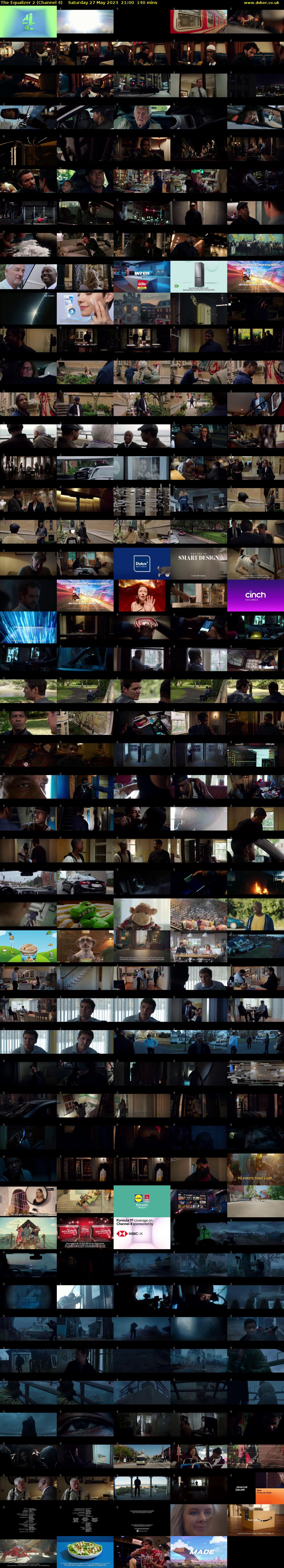 The Equalizer 2 (Channel 4) Saturday 27 May 2023 21:00 - 23:20