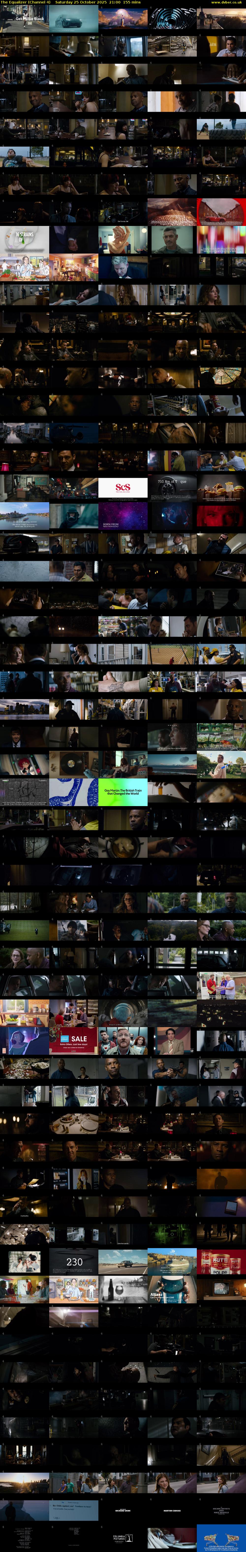 The Equalizer (Channel 4) Saturday 25 October 2025 21:00 - 23:35