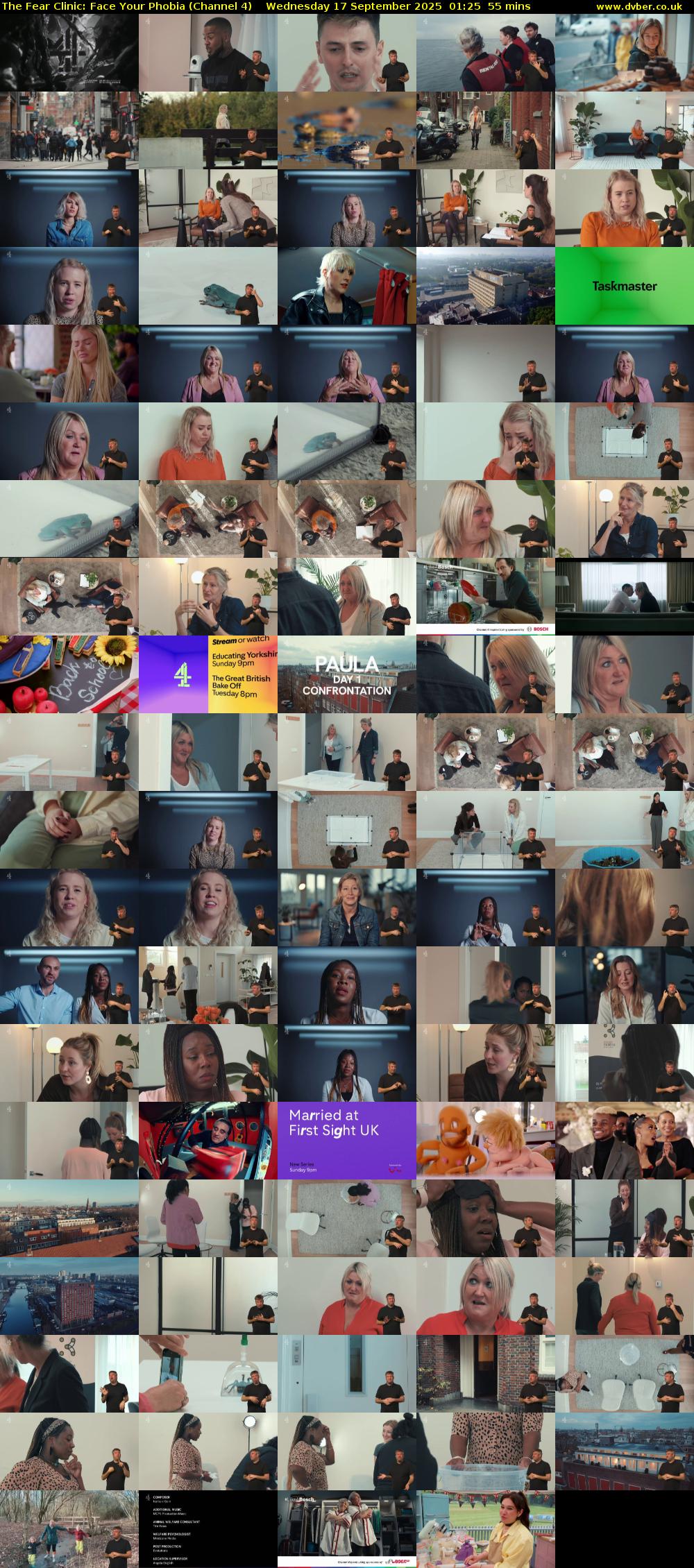 The Fear Clinic: Face Your Phobia (Channel 4) Wednesday 17 September 2025 01:25 - 02:20