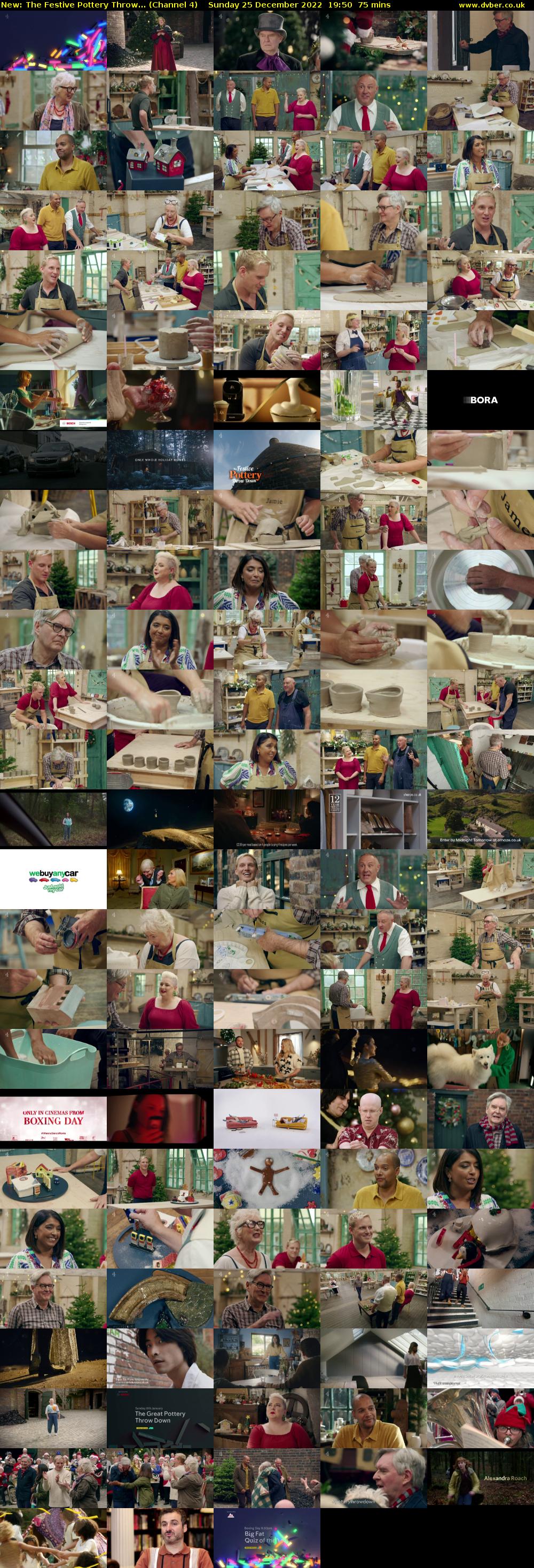 The Festive Pottery Throw... (Channel 4) Sunday 25 December 2022 19:50 - 21:05