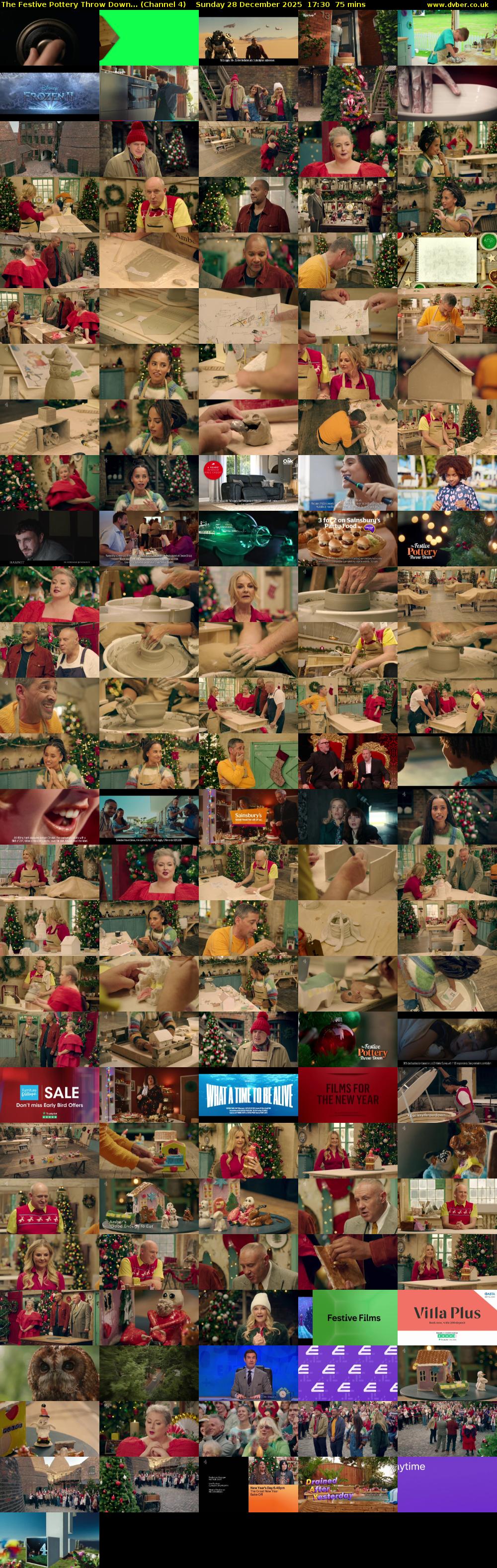 The Festive Pottery Throw Down... (Channel 4) Sunday 28 December 2025 17:30 - 18:45
