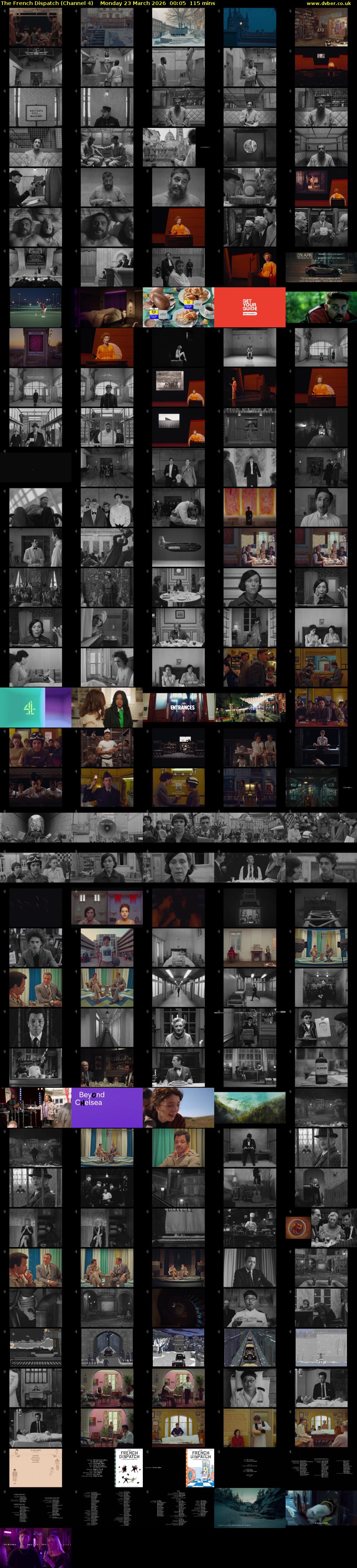 The French Dispatch (Channel 4) Monday 23 March 2026 00:05 - 02:00