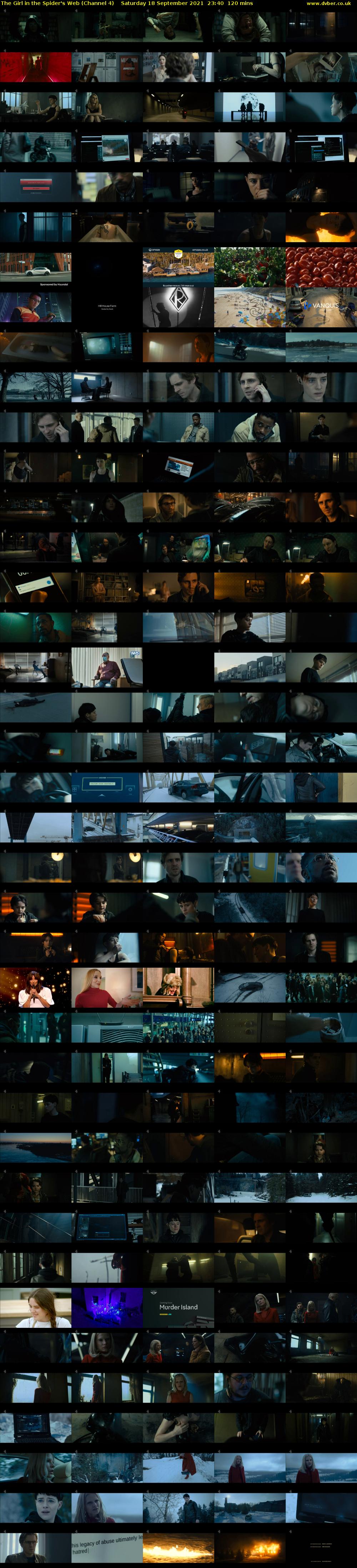The Girl in the Spider's Web (Channel 4) Saturday 18 September 2021 23:40 - 01:40