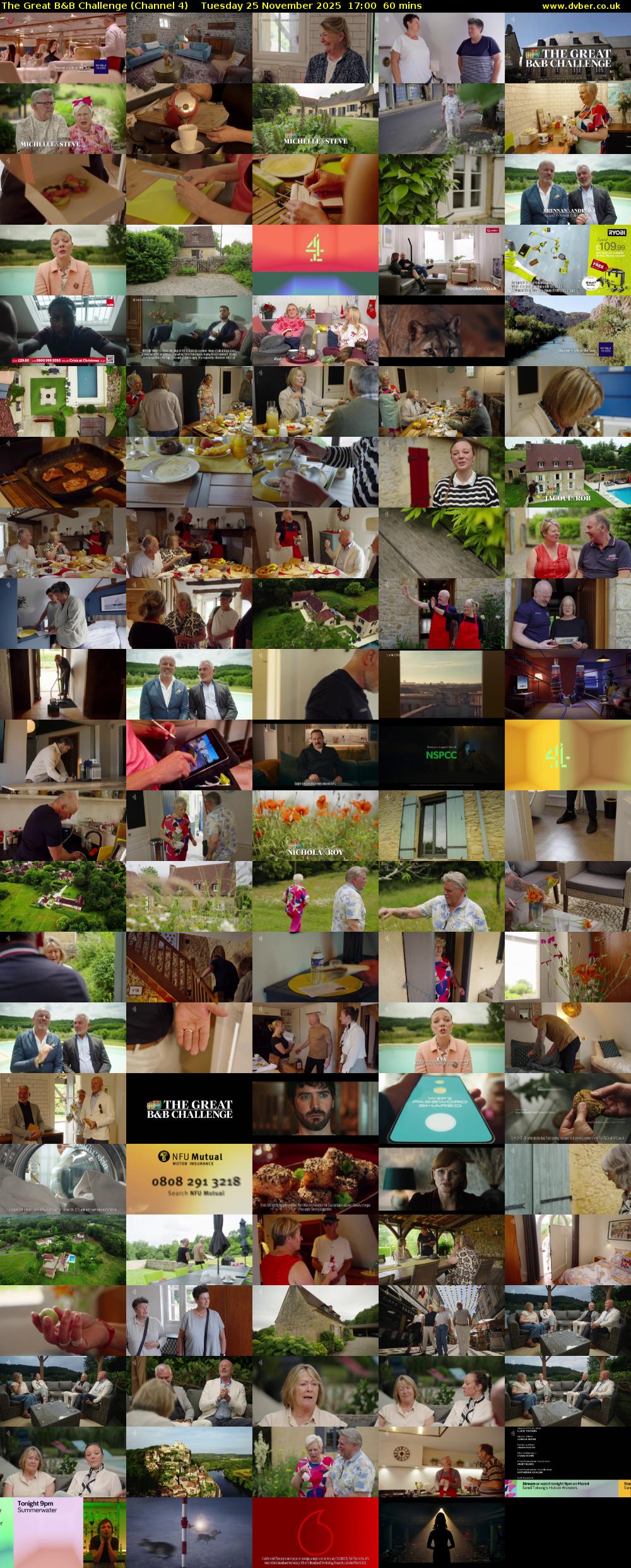 The Great B&B Challenge (Channel 4) Tuesday 25 November 2025 17:00 - 18:00