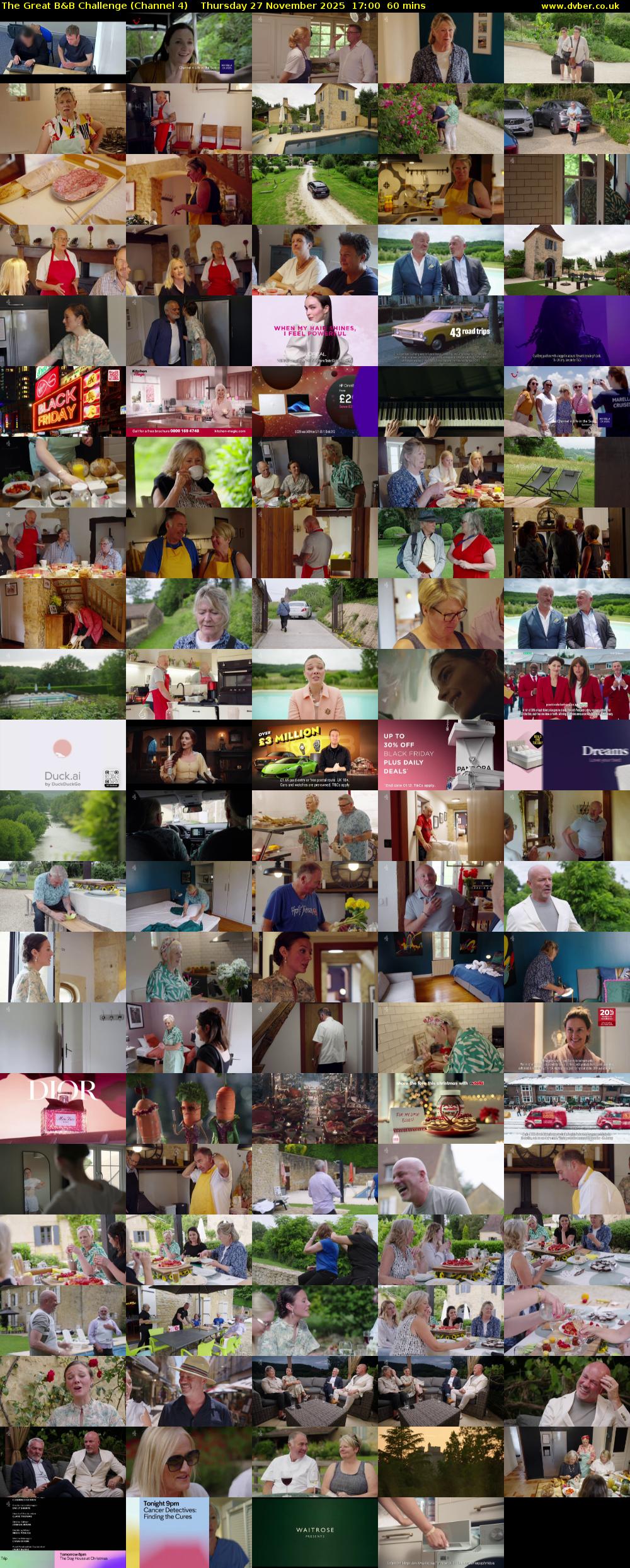 The Great B&B Challenge (Channel 4) Thursday 27 November 2025 17:00 - 18:00