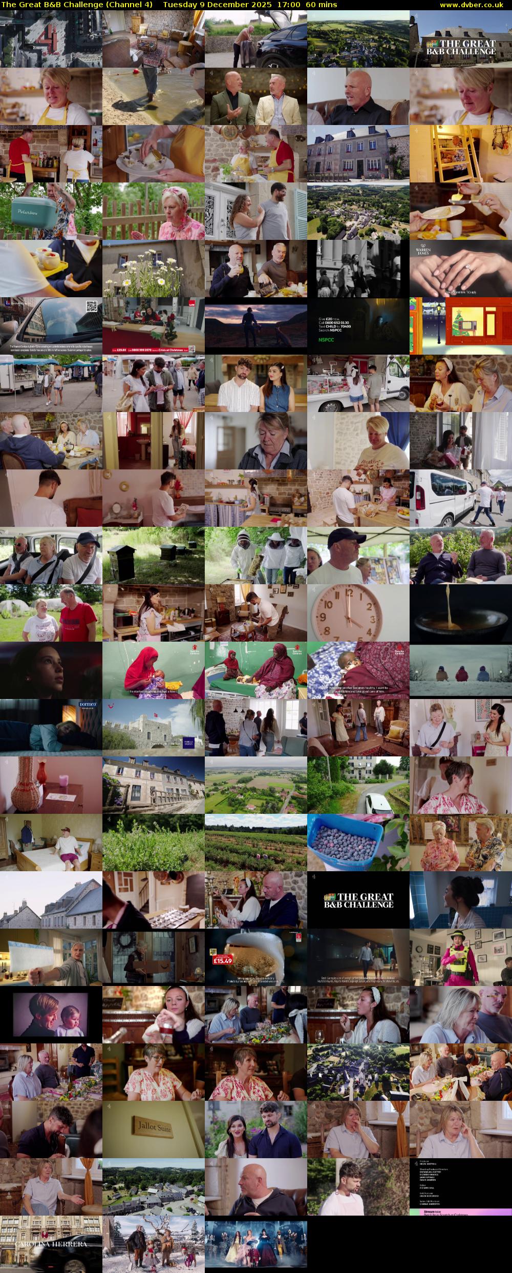 The Great B&B Challenge (Channel 4) Tuesday 9 December 2025 17:00 - 18:00