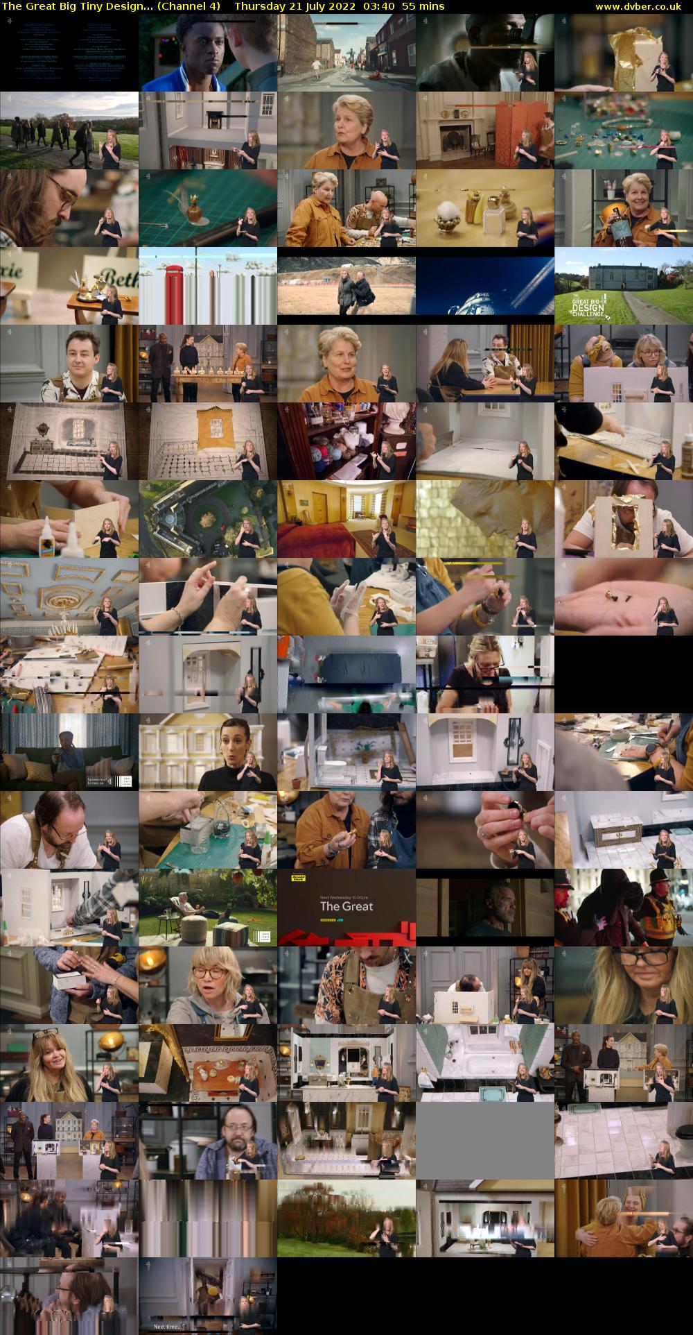 The Great Big Tiny Design... (Channel 4) Thursday 21 July 2022 03:40 - 04:35