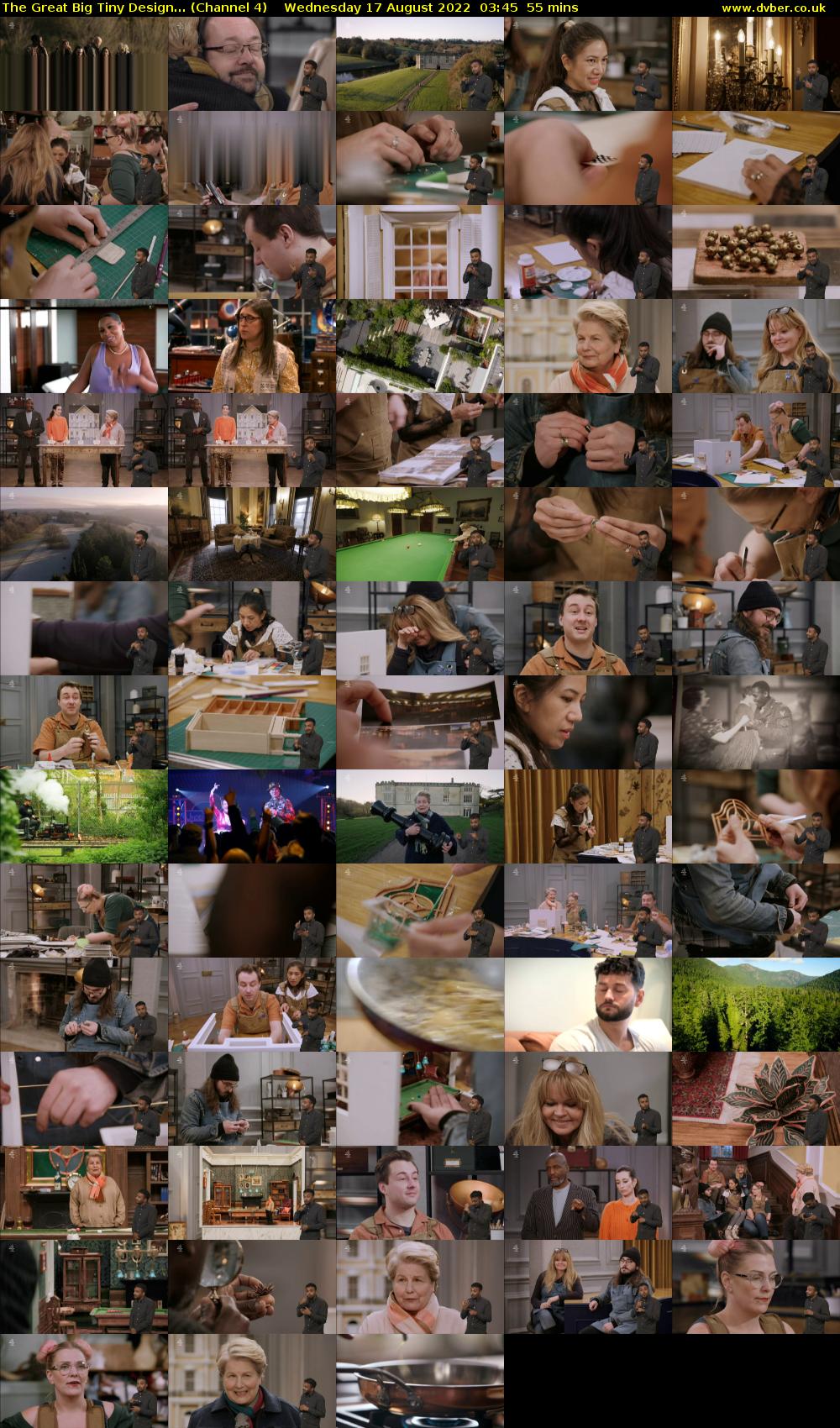 The Great Big Tiny Design... (Channel 4) Wednesday 17 August 2022 03:45 - 04:40