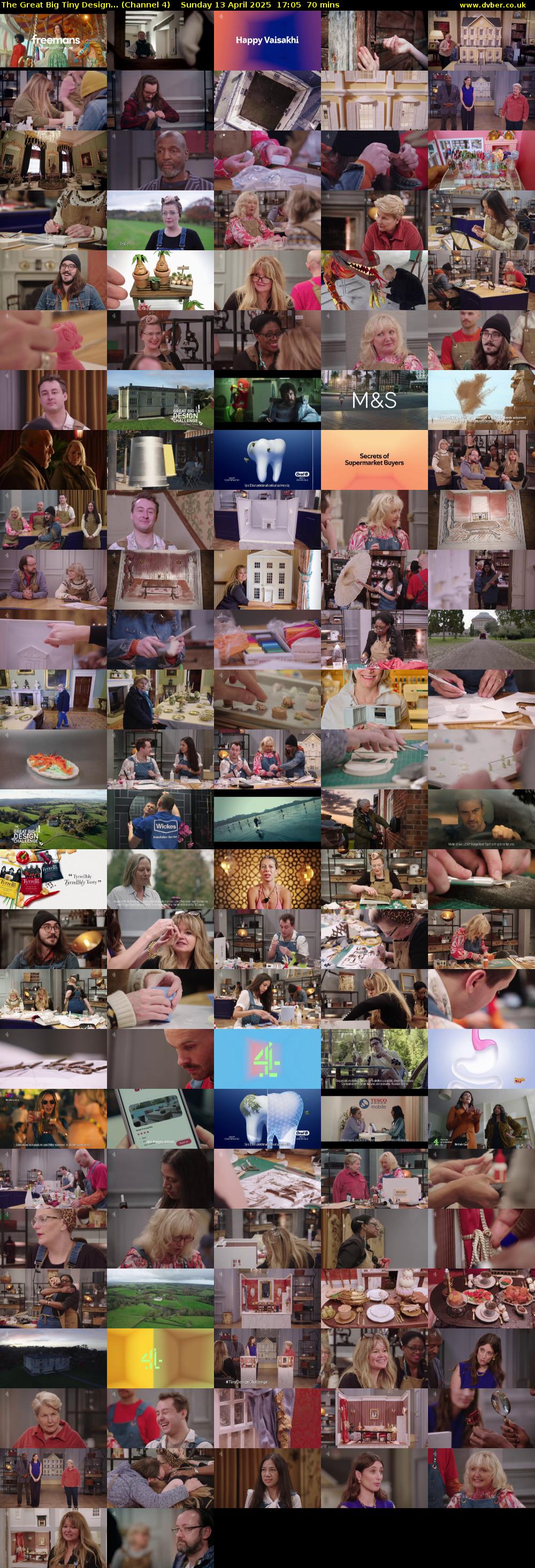 The Great Big Tiny Design... (Channel 4) Sunday 13 April 2025 17:05 - 18:15