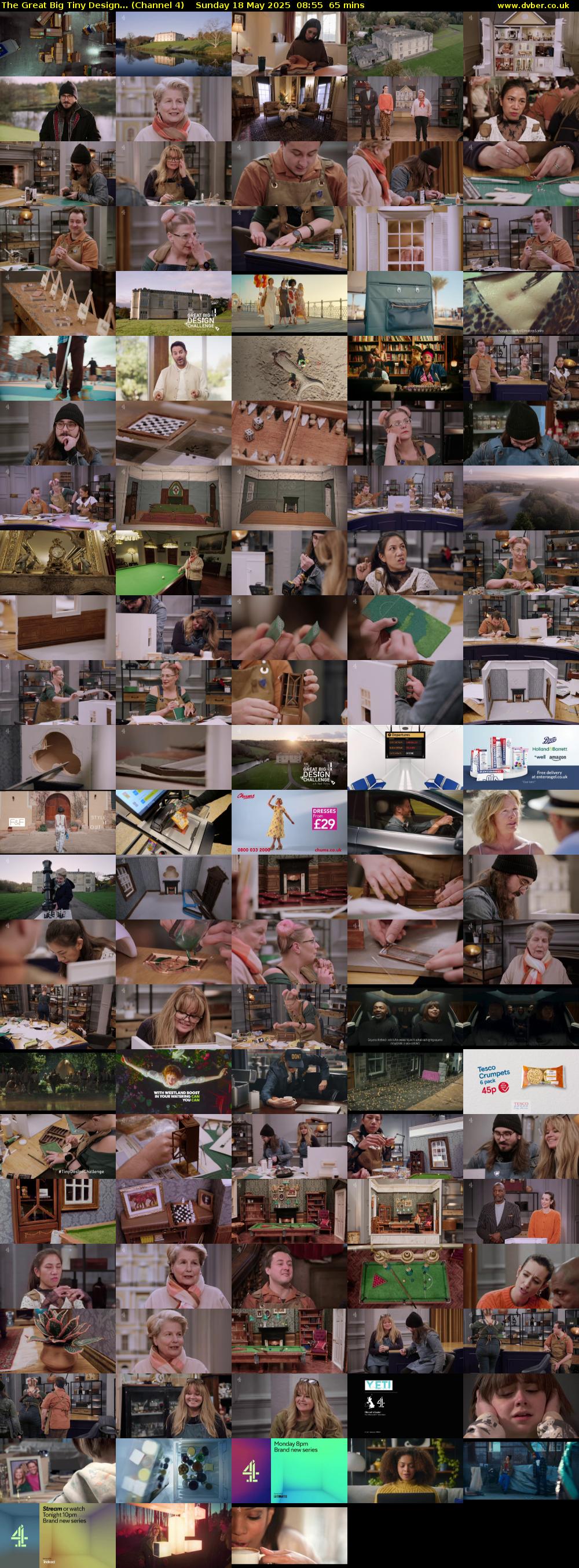 The Great Big Tiny Design... (Channel 4) Sunday 18 May 2025 08:55 - 10:00