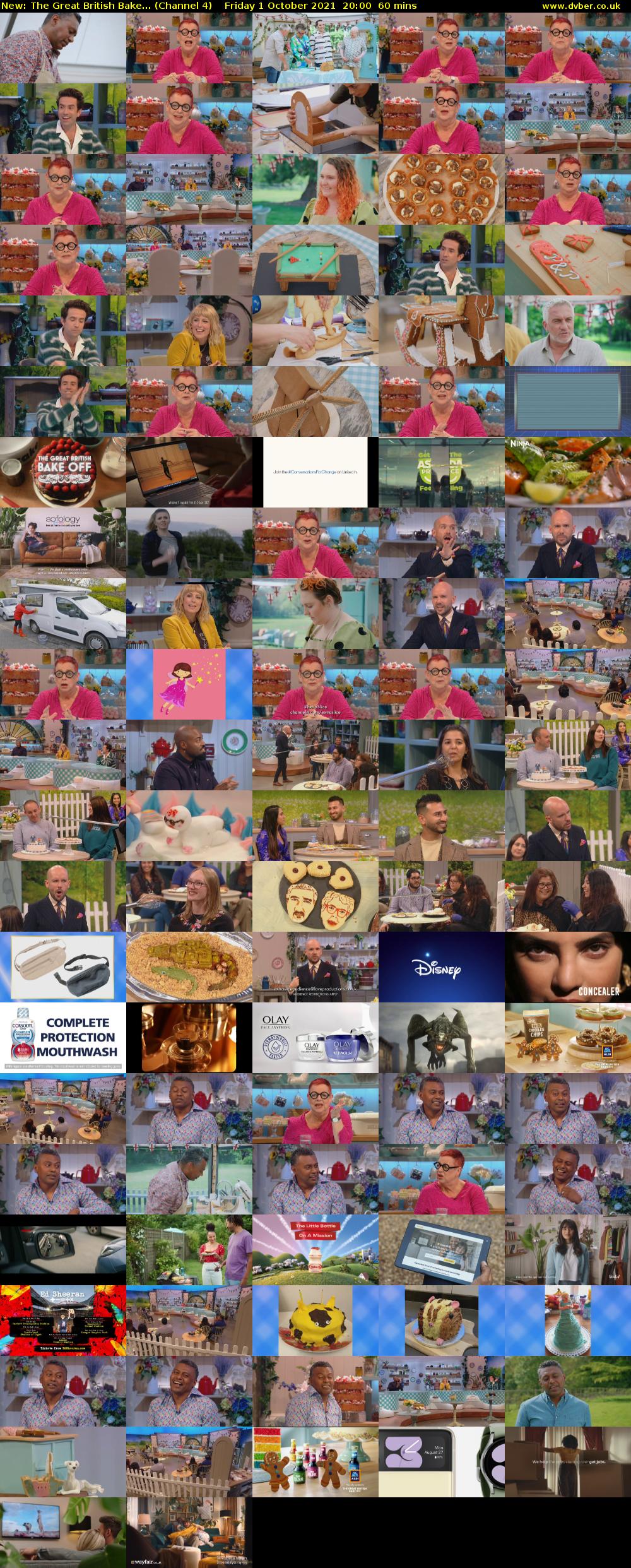 The Great British Bake... (Channel 4) Friday 1 October 2021 20:00 - 21:00