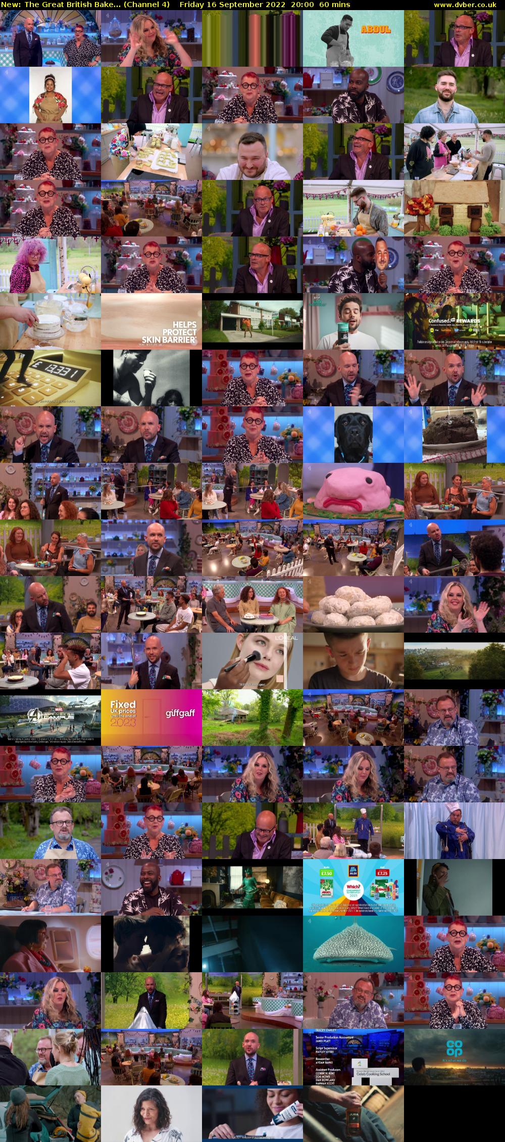 The Great British Bake... (Channel 4) Friday 16 September 2022 20:00 - 21:00