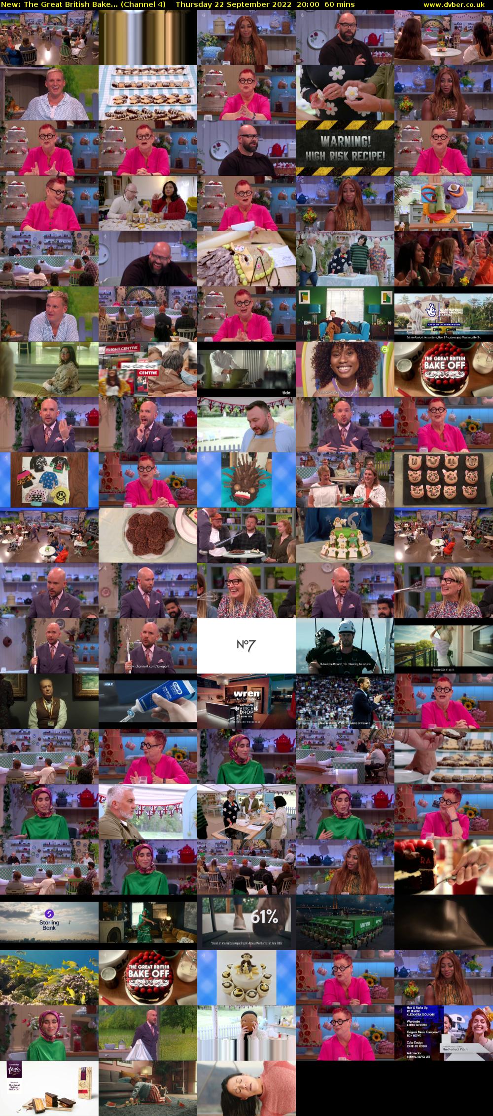 The Great British Bake... (Channel 4) Thursday 22 September 2022 20:00 - 21:00