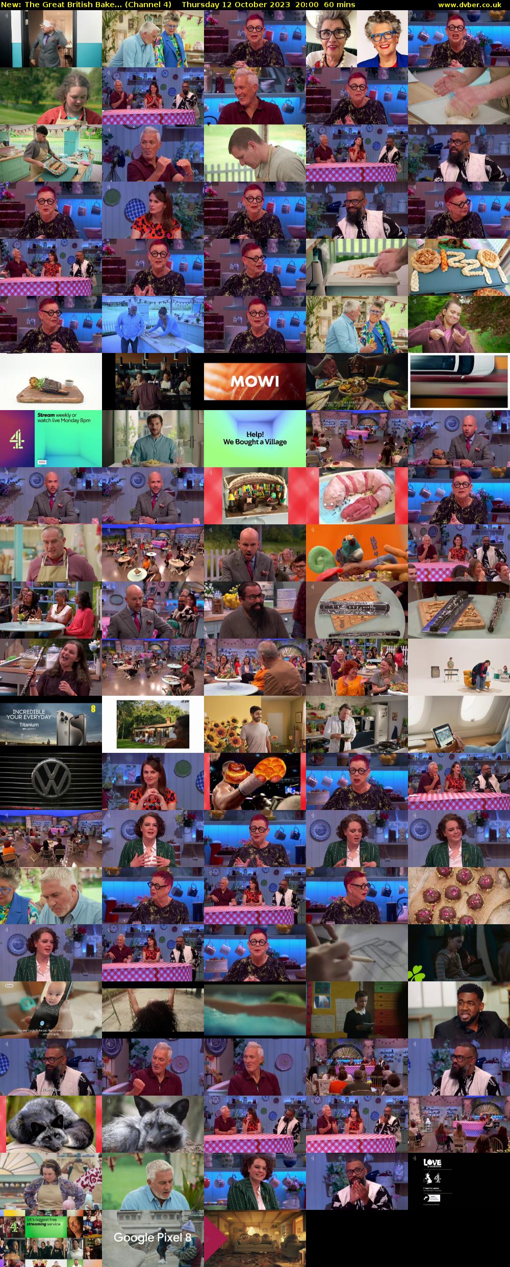 The Great British Bake... (Channel 4) Thursday 12 October 2023 20:00 - 21:00