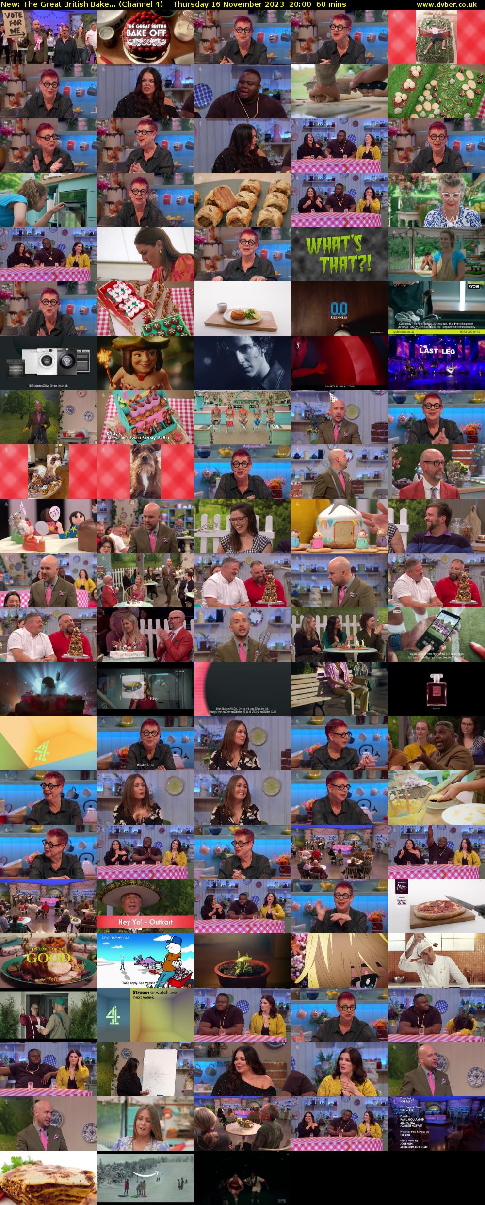 The Great British Bake... (Channel 4) Thursday 16 November 2023 20:00 - 21:00