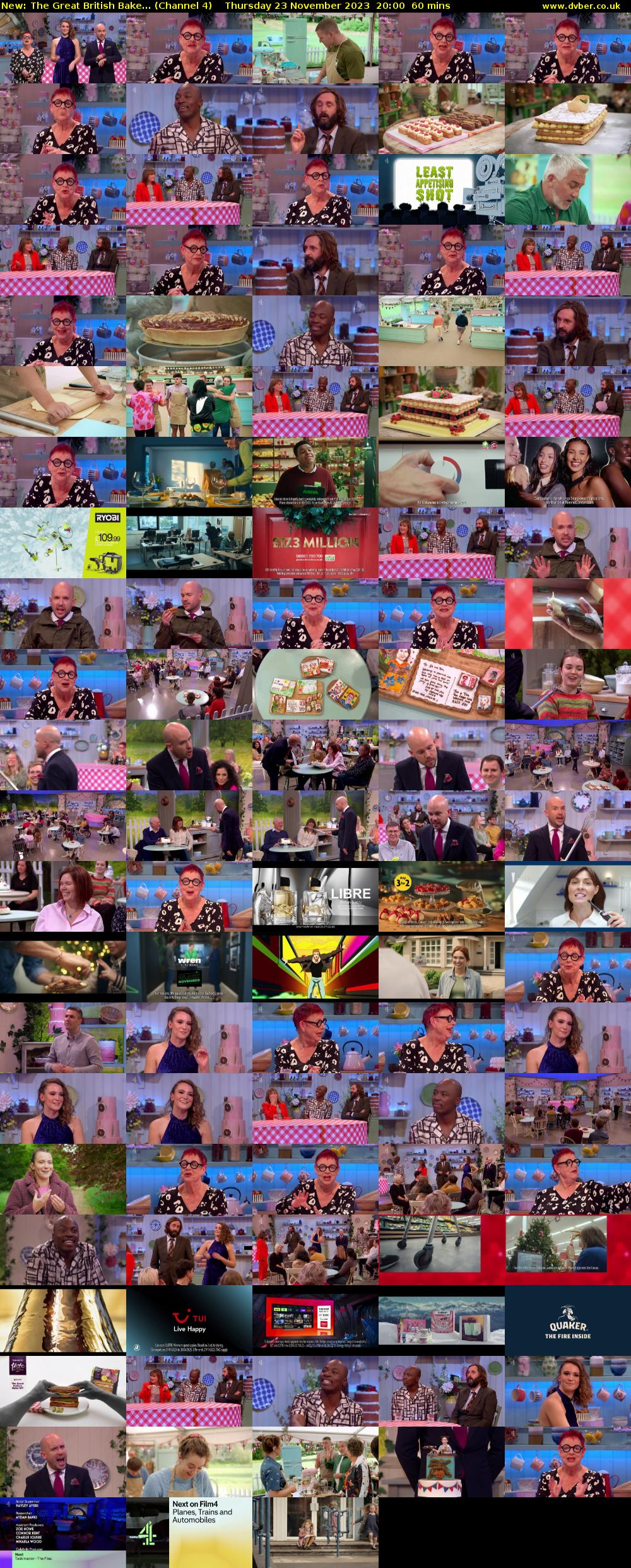 The Great British Bake... (Channel 4) Thursday 23 November 2023 20:00 - 21:00