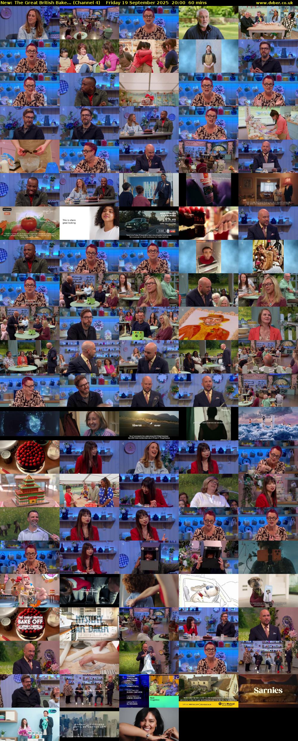 The Great British Bake... (Channel 4) Friday 19 September 2025 20:00 - 21:00