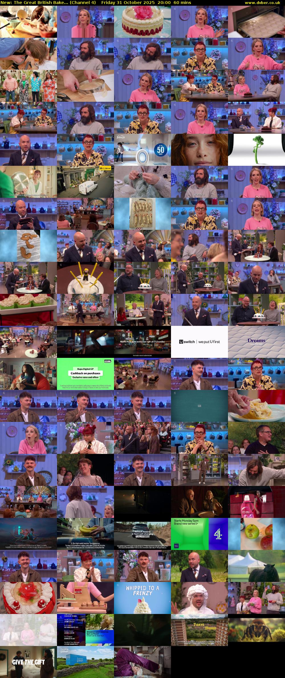 The Great British Bake... (Channel 4) Friday 31 October 2025 20:00 - 21:00