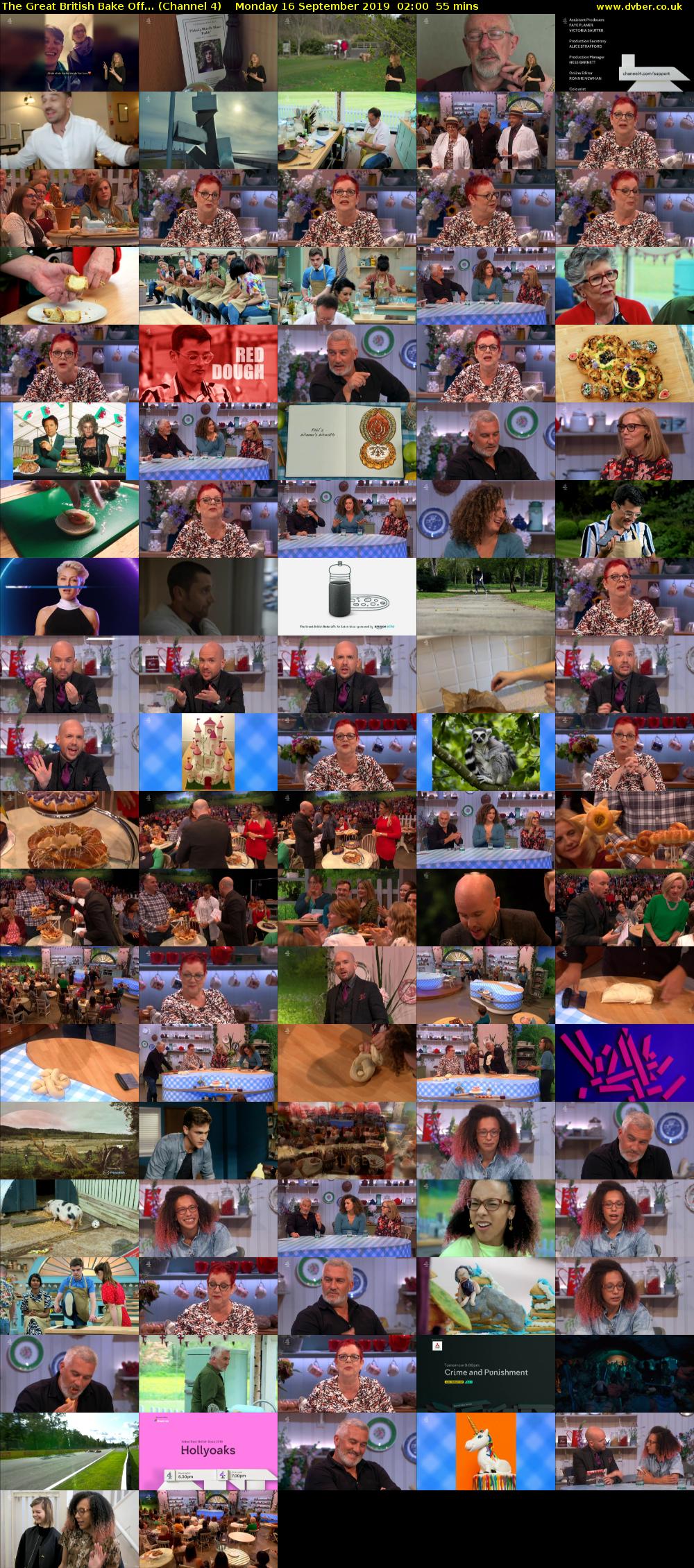 The Great British Bake Off... (Channel 4) Monday 16 September 2019 02:00 - 02:55