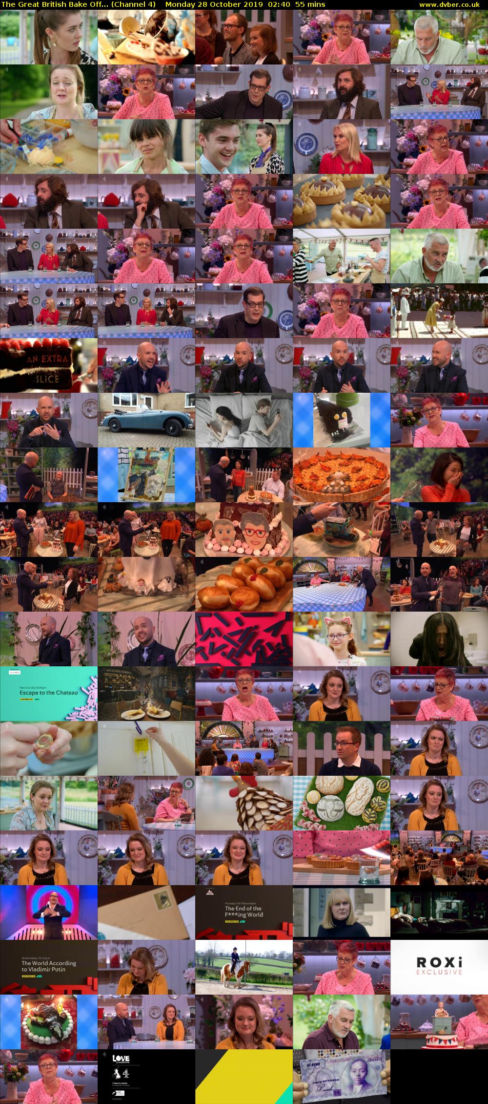 The Great British Bake Off... (Channel 4) Monday 28 October 2019 02:40 - 03:35