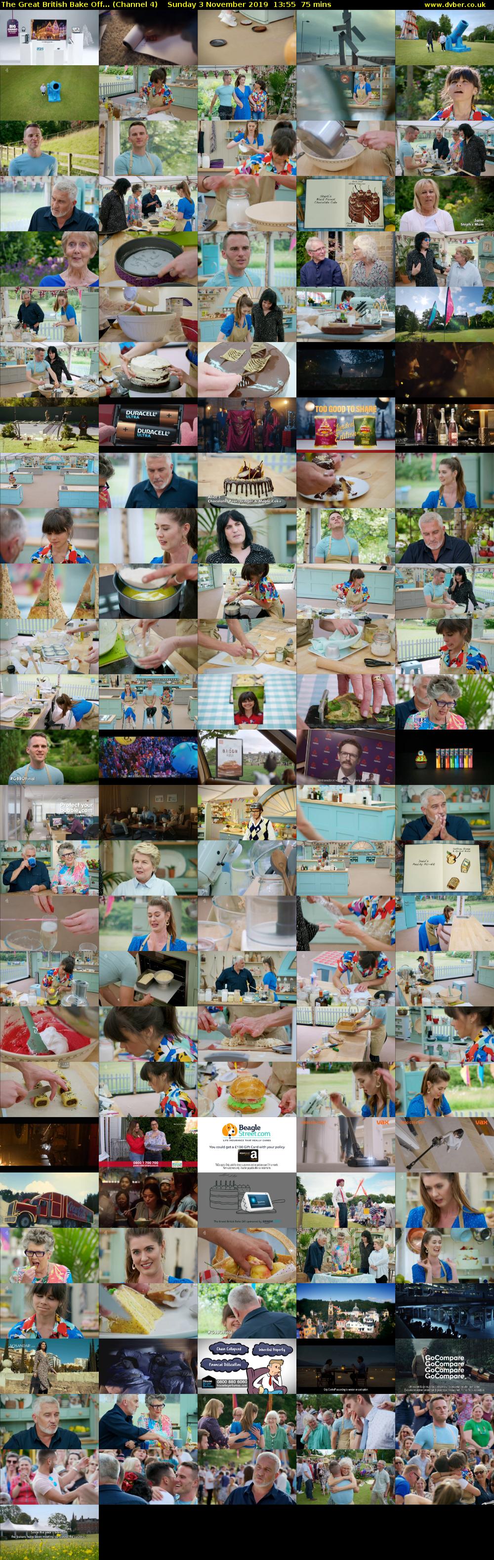 The Great British Bake Off... (Channel 4) Sunday 3 November 2019 13:55 - 15:10