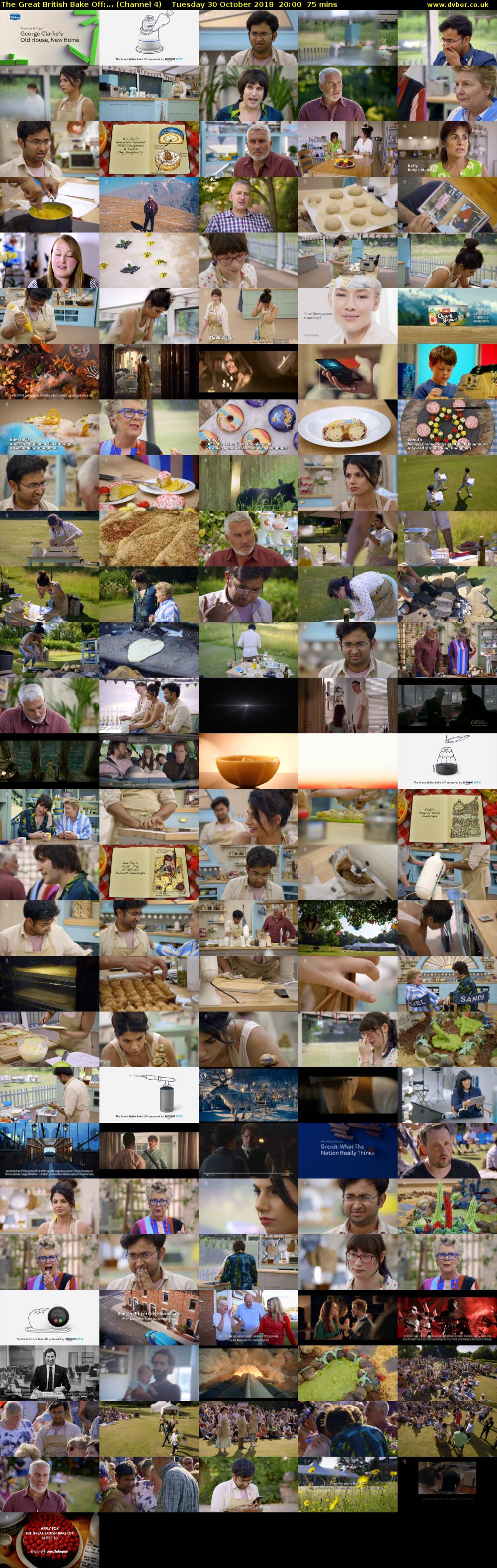 The Great British Bake Off:... (Channel 4) Tuesday 30 October 2018 20:00 - 21:15