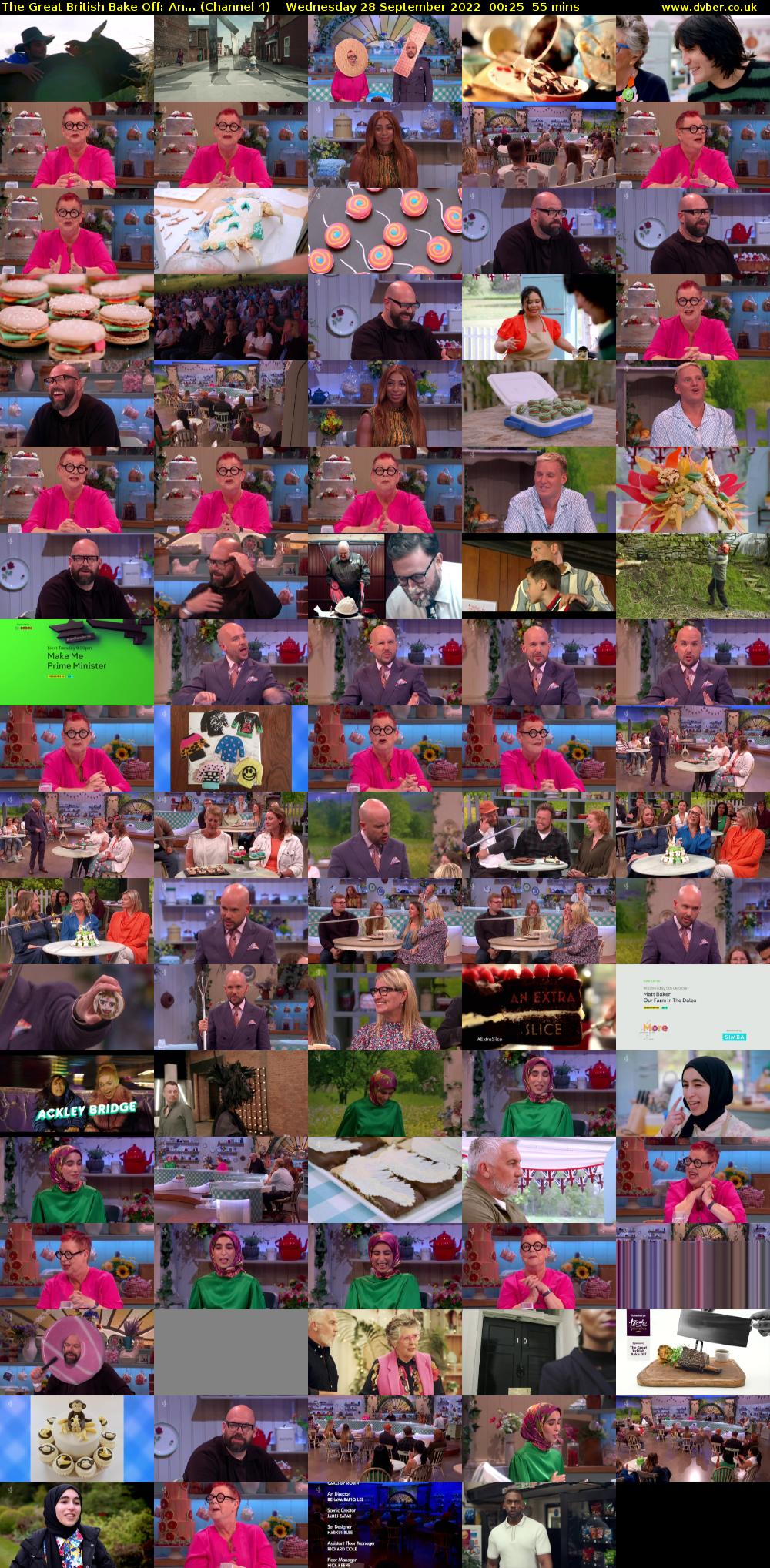 The Great British Bake Off: An... (Channel 4) Wednesday 28 September 2022 00:25 - 01:20