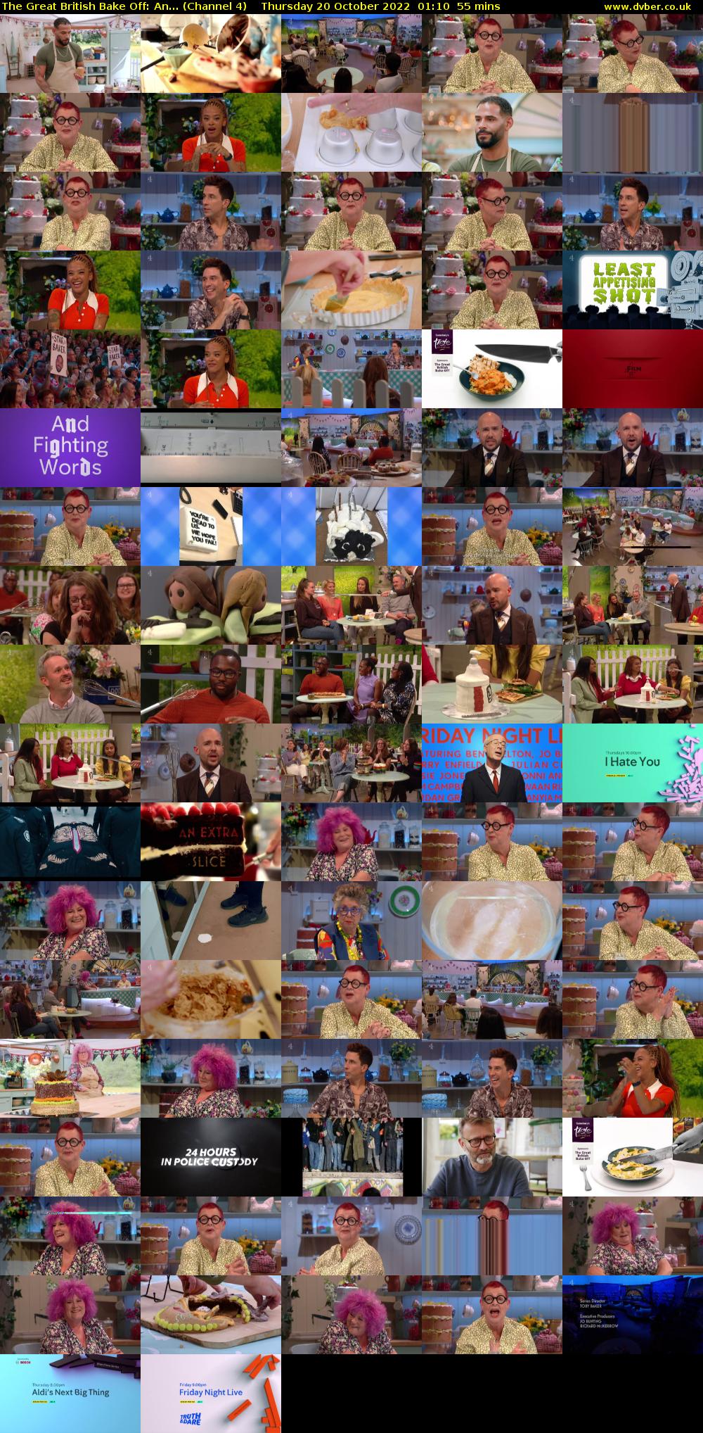 The Great British Bake Off: An... (Channel 4) Thursday 20 October 2022 01:10 - 02:05