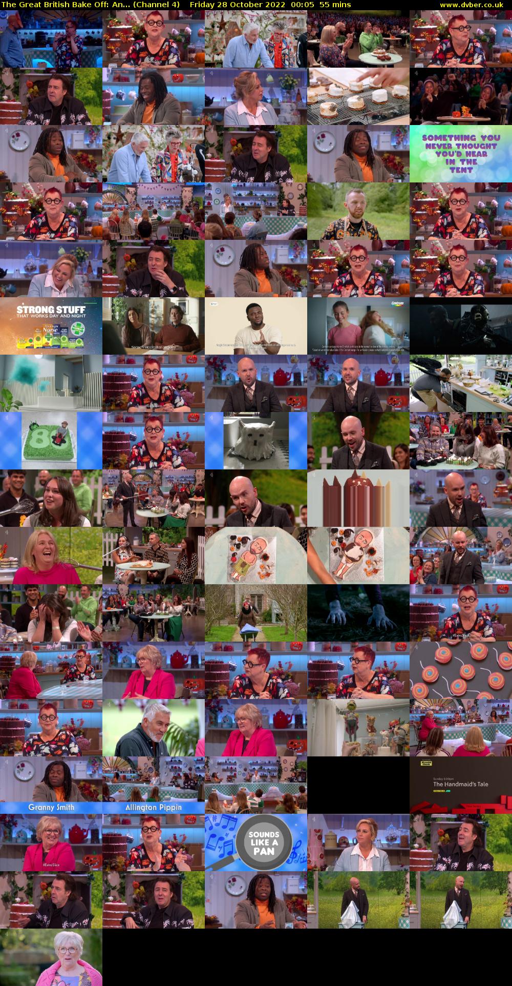 The Great British Bake Off: An... (Channel 4) Friday 28 October 2022 00:05 - 01:00
