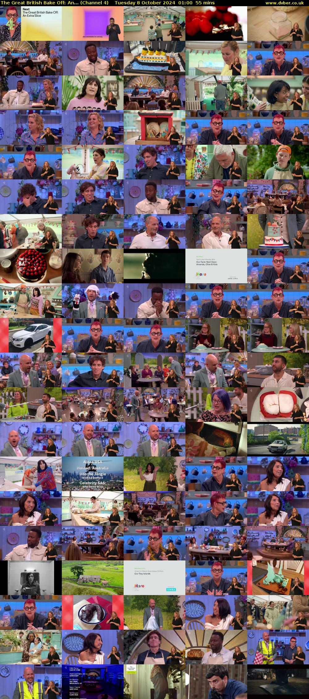 The Great British Bake Off: An... (Channel 4) Tuesday 8 October 2024 01:00 - 01:55