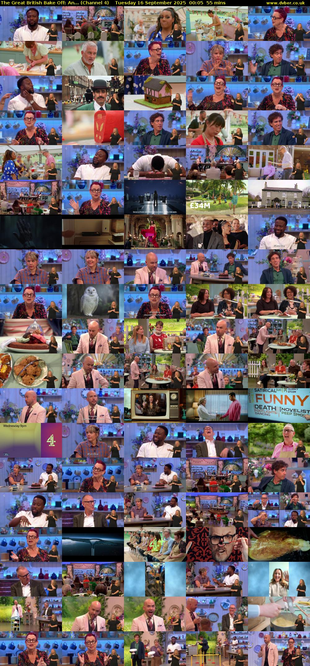 The Great British Bake Off: An... (Channel 4) Tuesday 16 September 2025 00:05 - 01:00