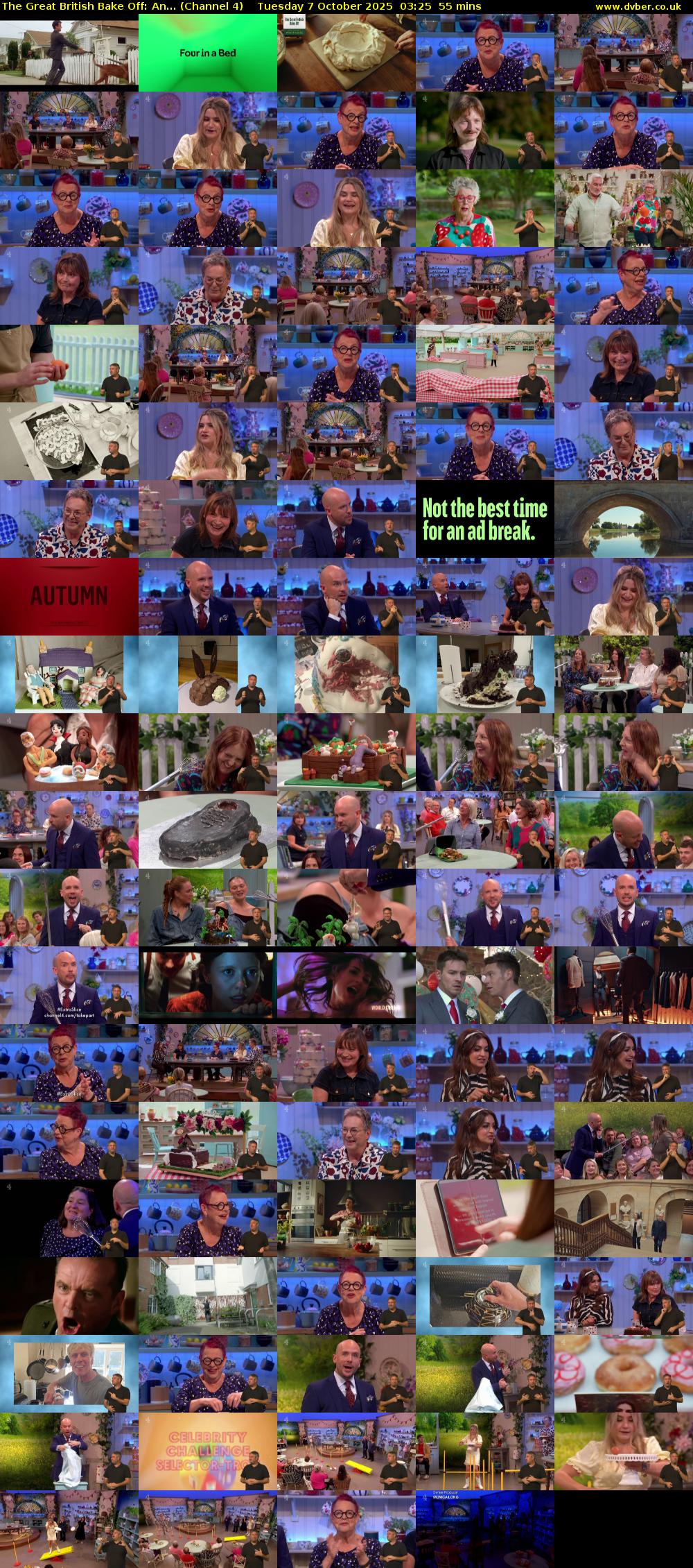 The Great British Bake Off: An... (Channel 4) Tuesday 7 October 2025 03:25 - 04:20