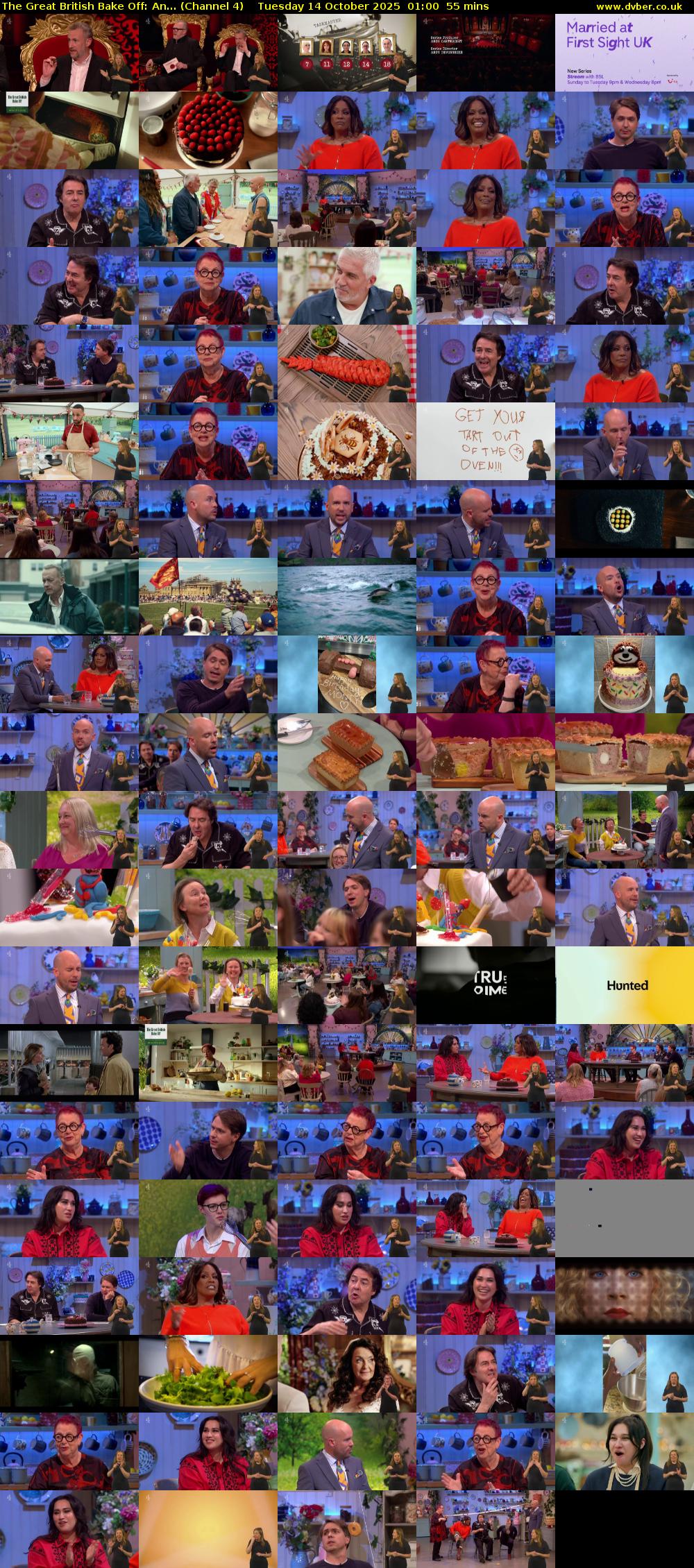 The Great British Bake Off: An... (Channel 4) Tuesday 14 October 2025 01:00 - 01:55