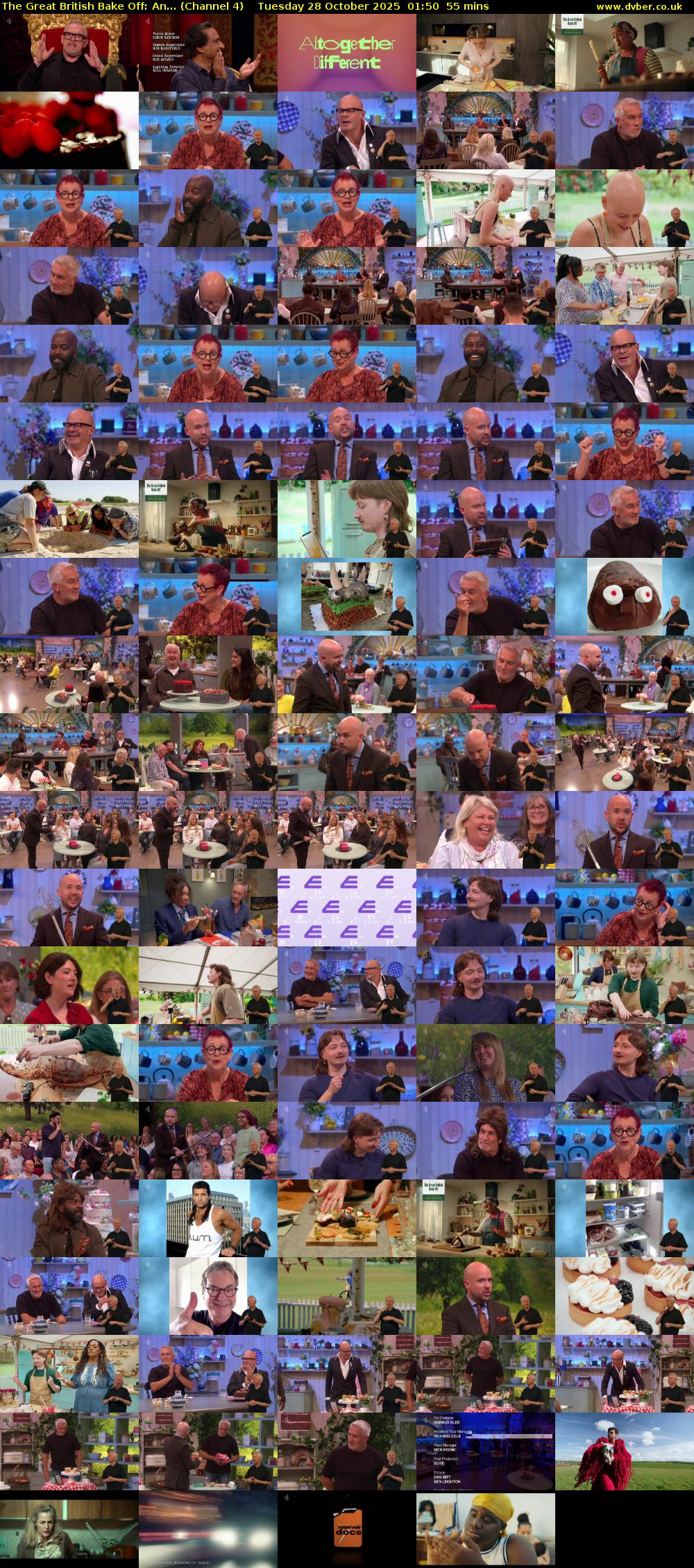 The Great British Bake Off: An... (Channel 4) Tuesday 28 October 2025 01:50 - 02:45