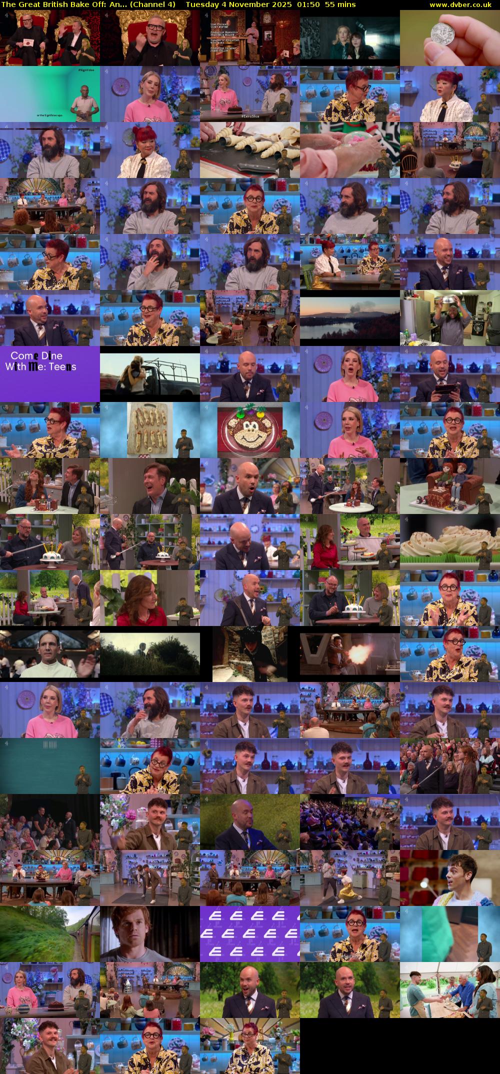 The Great British Bake Off: An... (Channel 4) Tuesday 4 November 2025 01:50 - 02:45