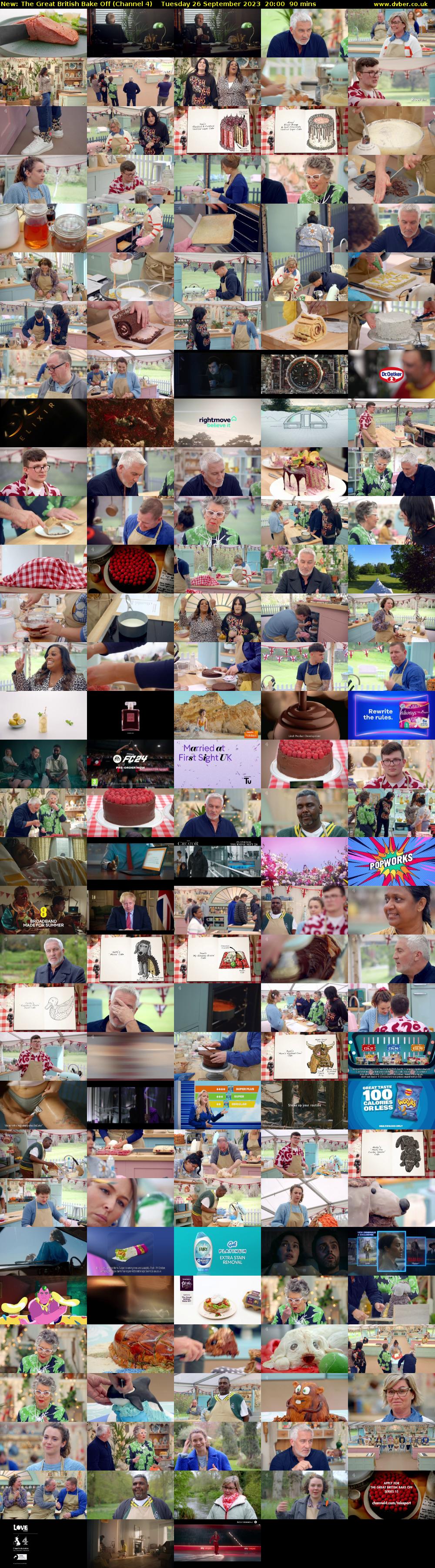 The Great British Bake Off (Channel 4) Tuesday 26 September 2023 20:00 - 21:30