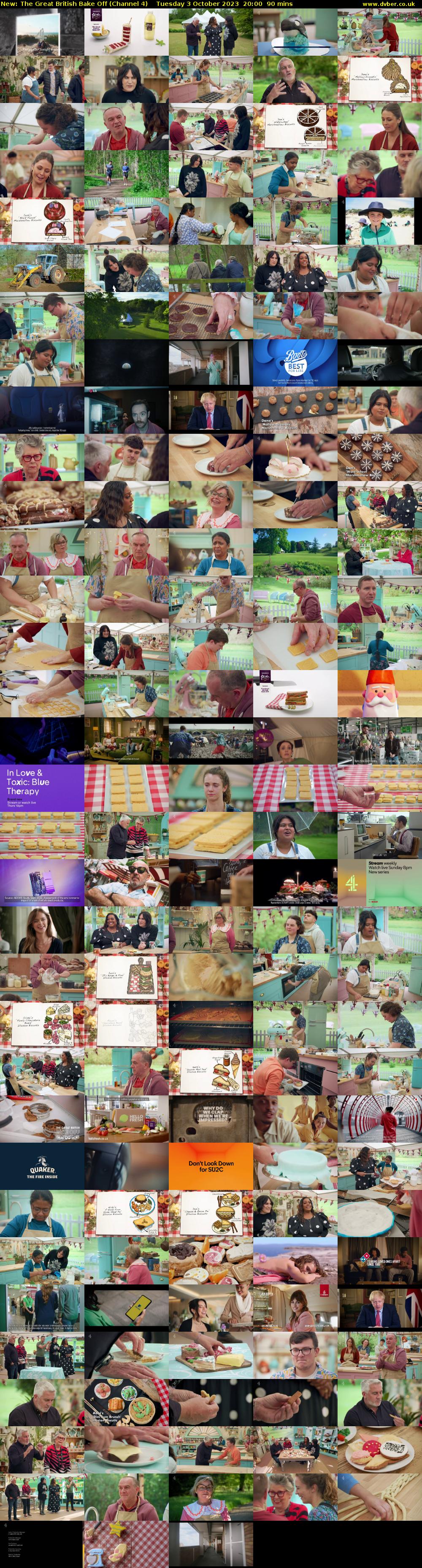 The Great British Bake Off (Channel 4) Tuesday 3 October 2023 20:00 - 21:30