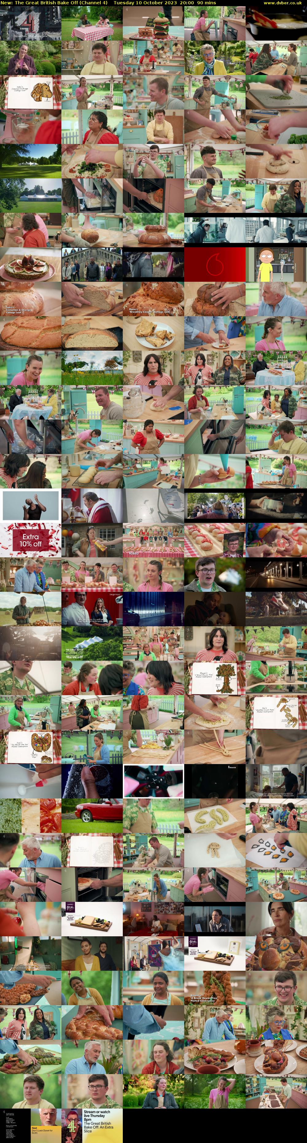 The Great British Bake Off (Channel 4) Tuesday 10 October 2023 20:00 - 21:30