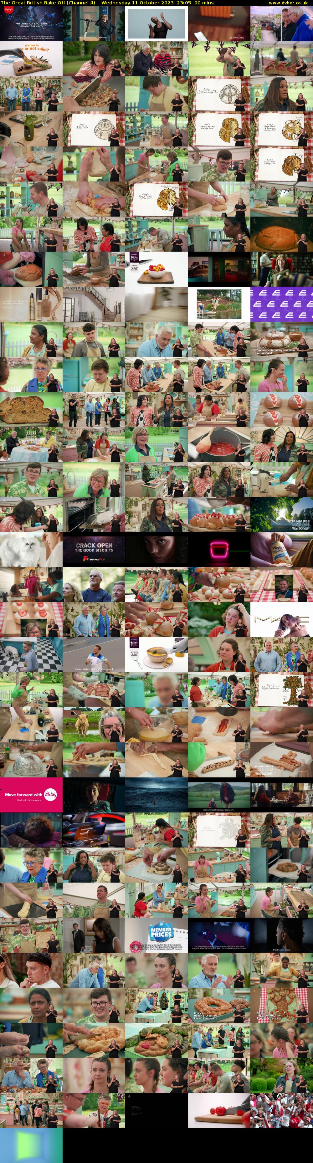 The Great British Bake Off (Channel 4) Wednesday 11 October 2023 23:05 - 00:35