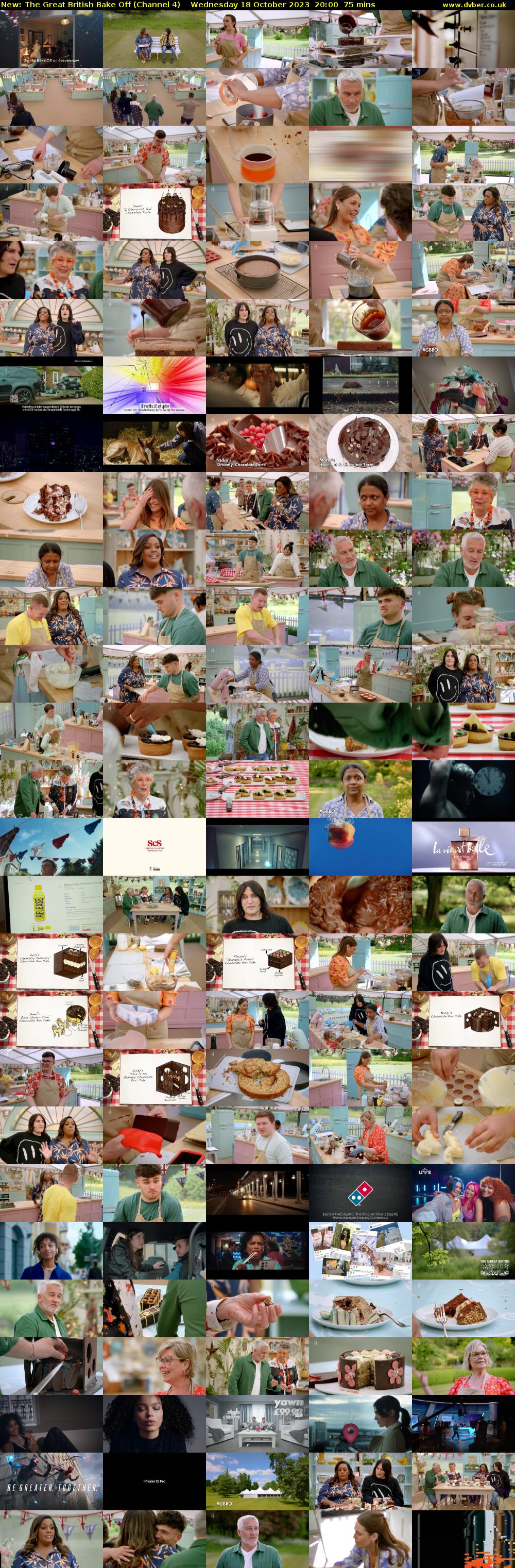 The Great British Bake Off (Channel 4) Wednesday 18 October 2023 20:00 - 21:15