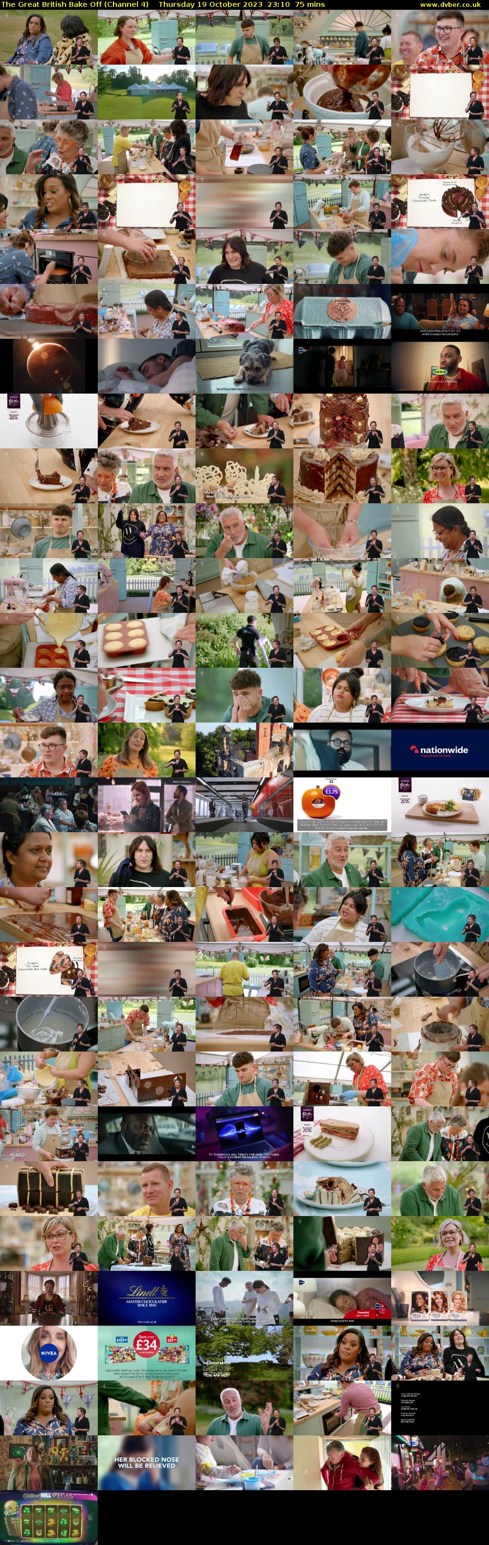 The Great British Bake Off (Channel 4) Thursday 19 October 2023 23:10 - 00:25