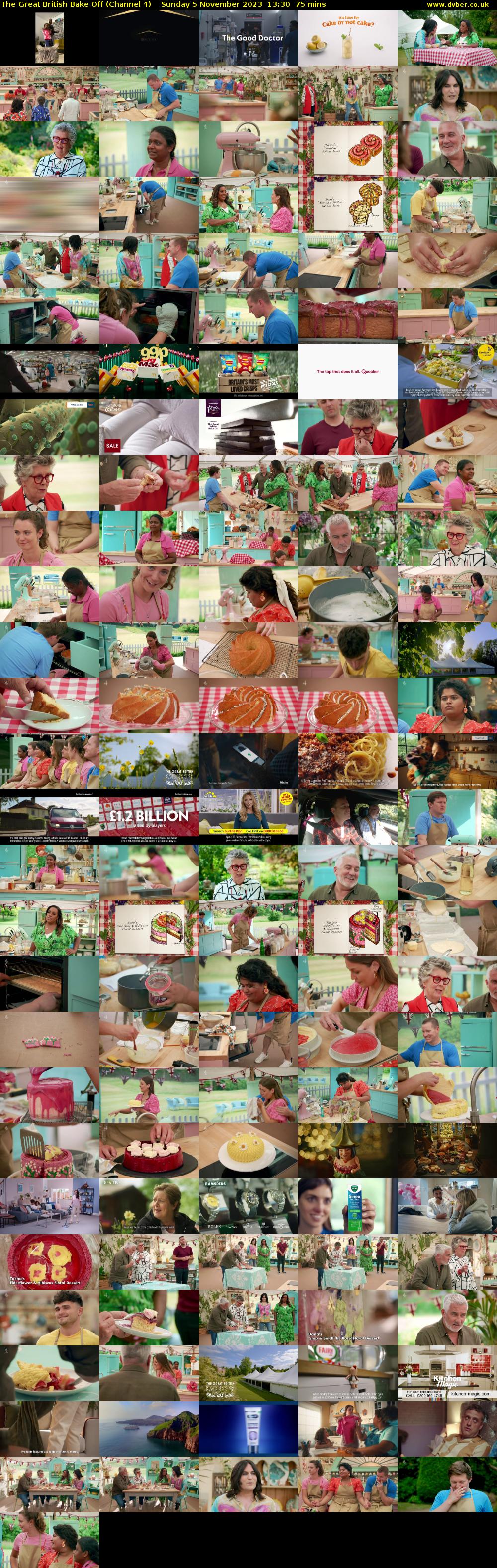 The Great British Bake Off (Channel 4) Sunday 5 November 2023 13:30 - 14:45