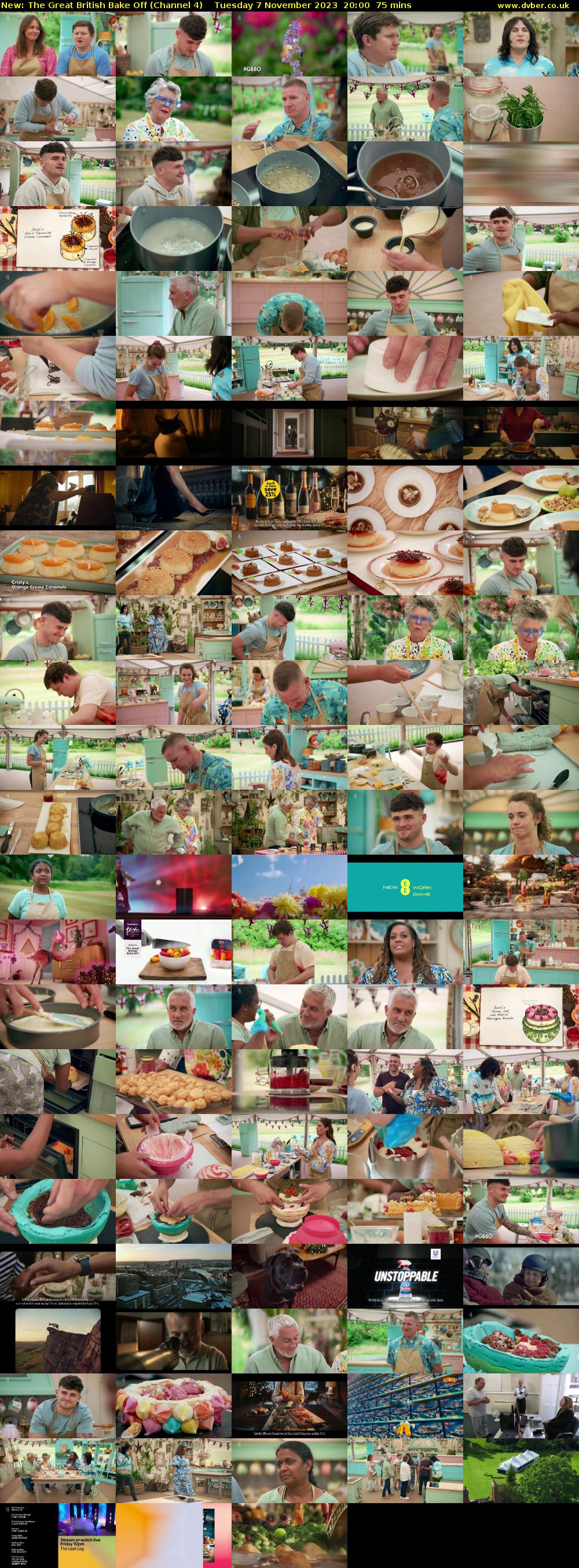 The Great British Bake Off (Channel 4) Tuesday 7 November 2023 20:00 - 21:15