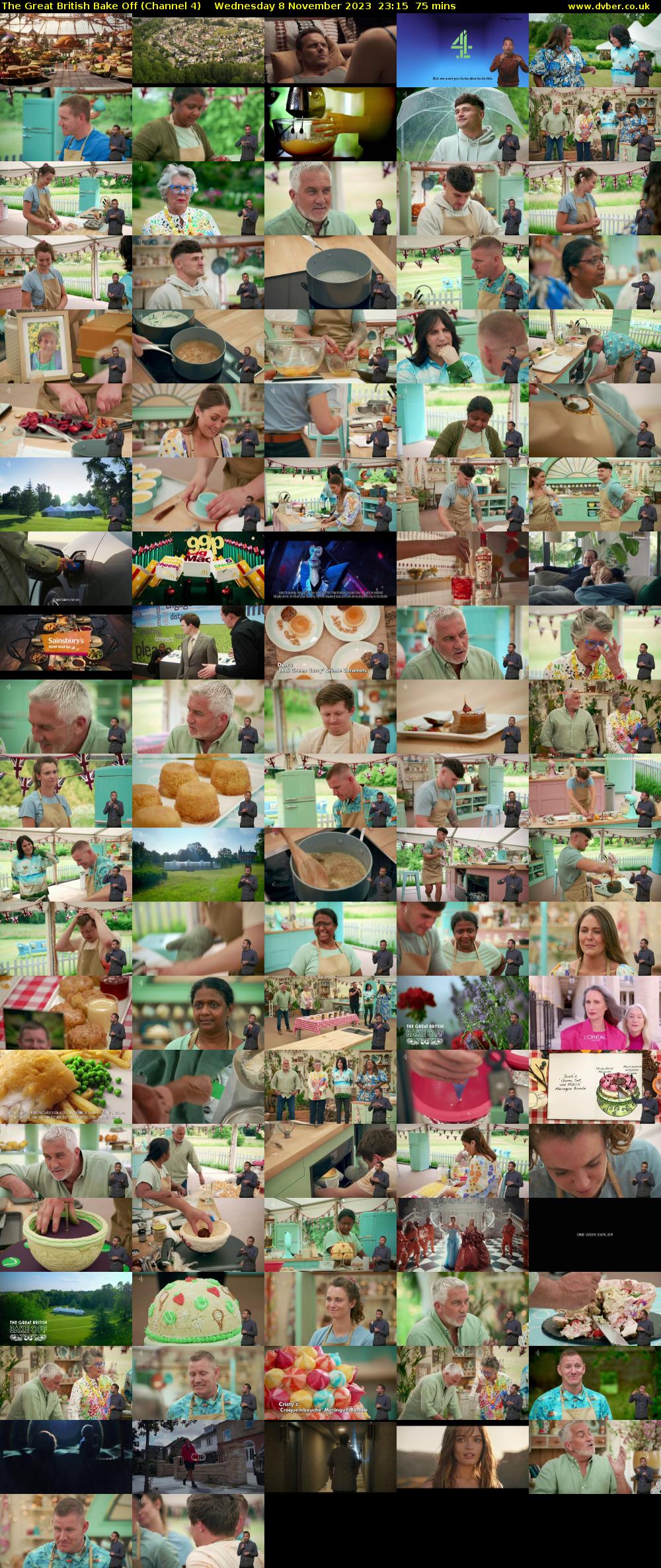 The Great British Bake Off (Channel 4) Wednesday 8 November 2023 23:15 - 00:30