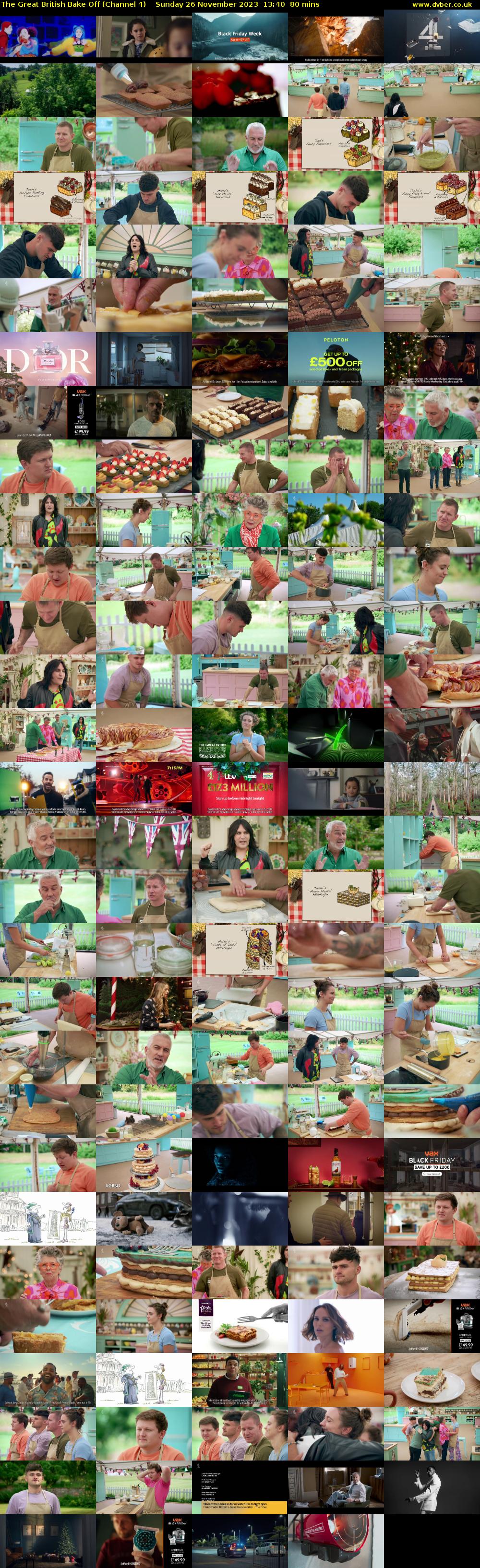 The Great British Bake Off (Channel 4) Sunday 26 November 2023 13:40 - 15:00