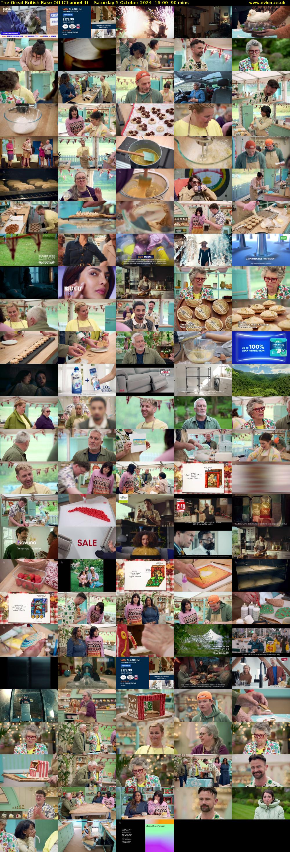 The Great British Bake Off (Channel 4) Saturday 5 October 2024 16:00 - 17:30