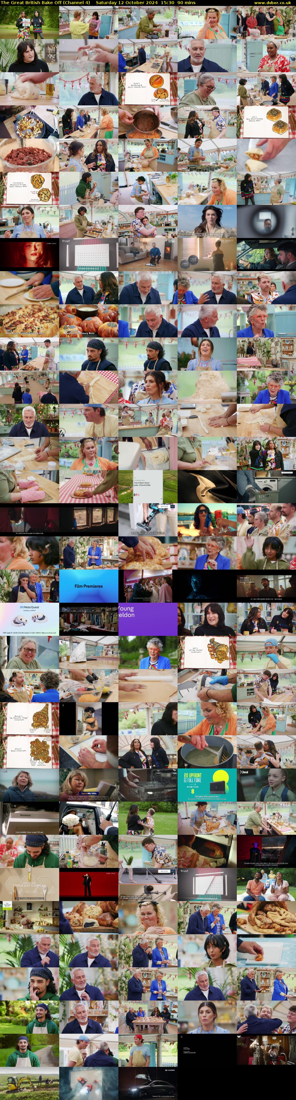 The Great British Bake Off (Channel 4) Saturday 12 October 2024 15:30 - 17:00