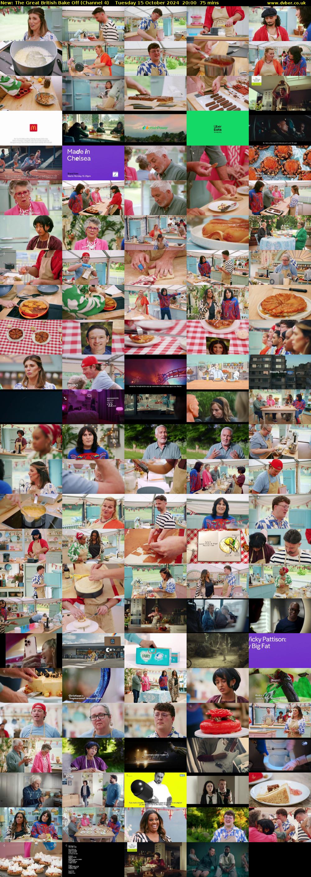 The Great British Bake Off (Channel 4) Tuesday 15 October 2024 20:00 - 21:15