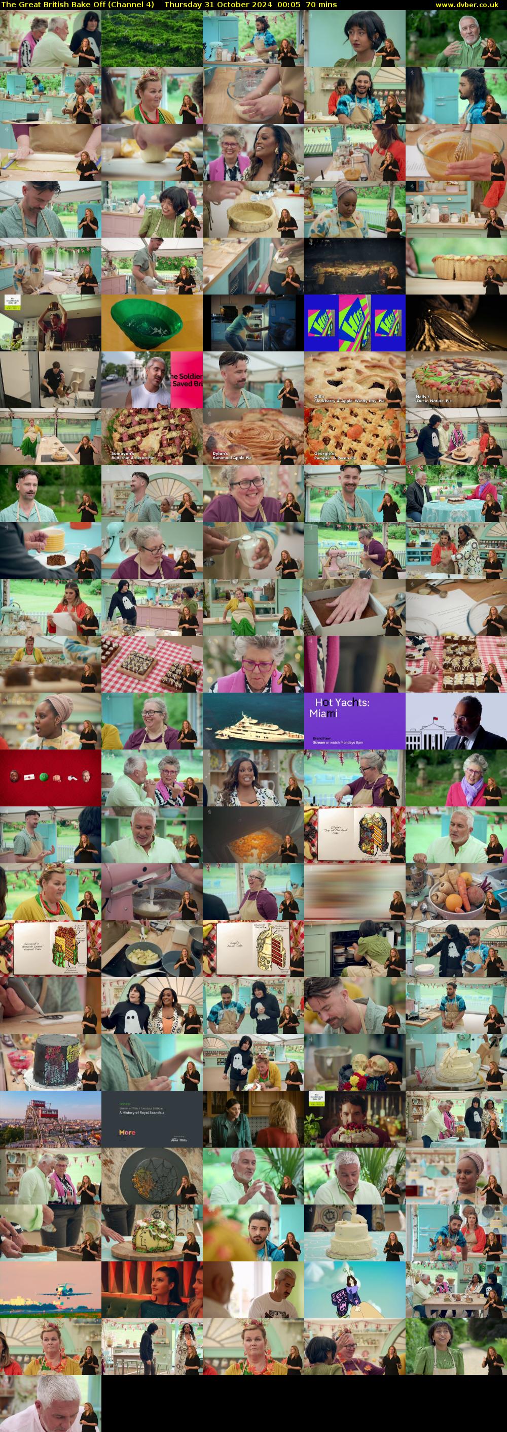The Great British Bake Off (Channel 4) Thursday 31 October 2024 00:05 - 01:15