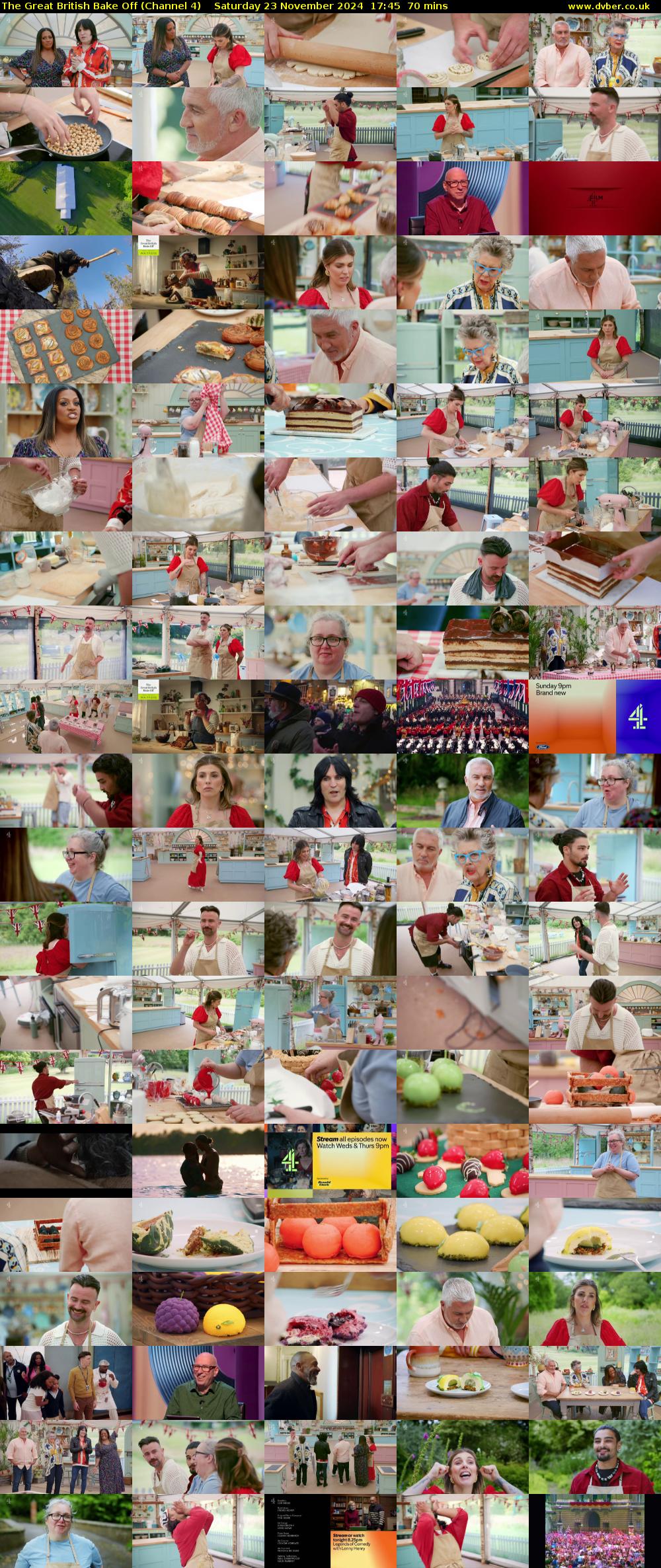The Great British Bake Off (Channel 4) Saturday 23 November 2024 17:45 - 18:55